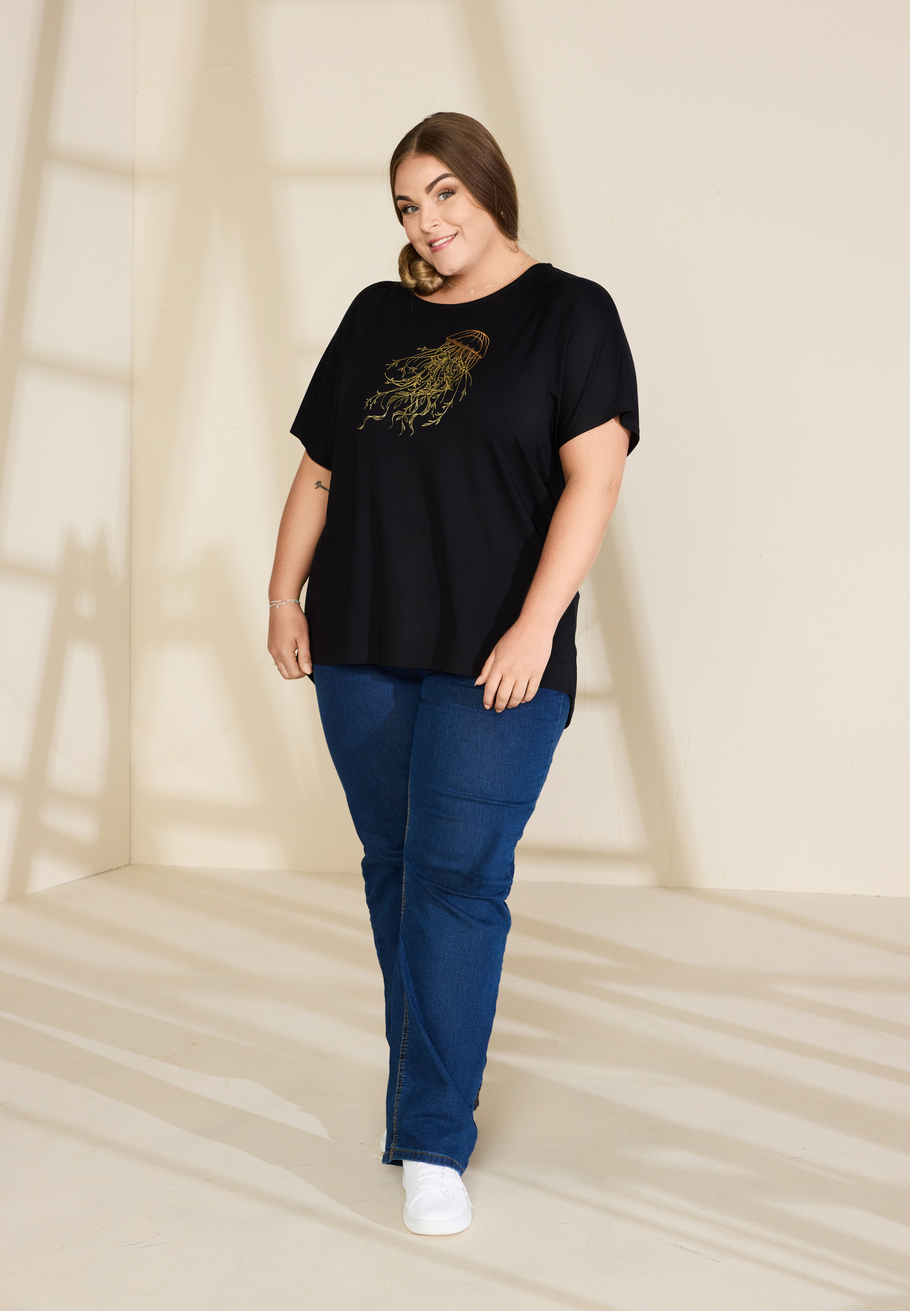 NO. 1 BY OX T-shirt med print T-shirts Sort