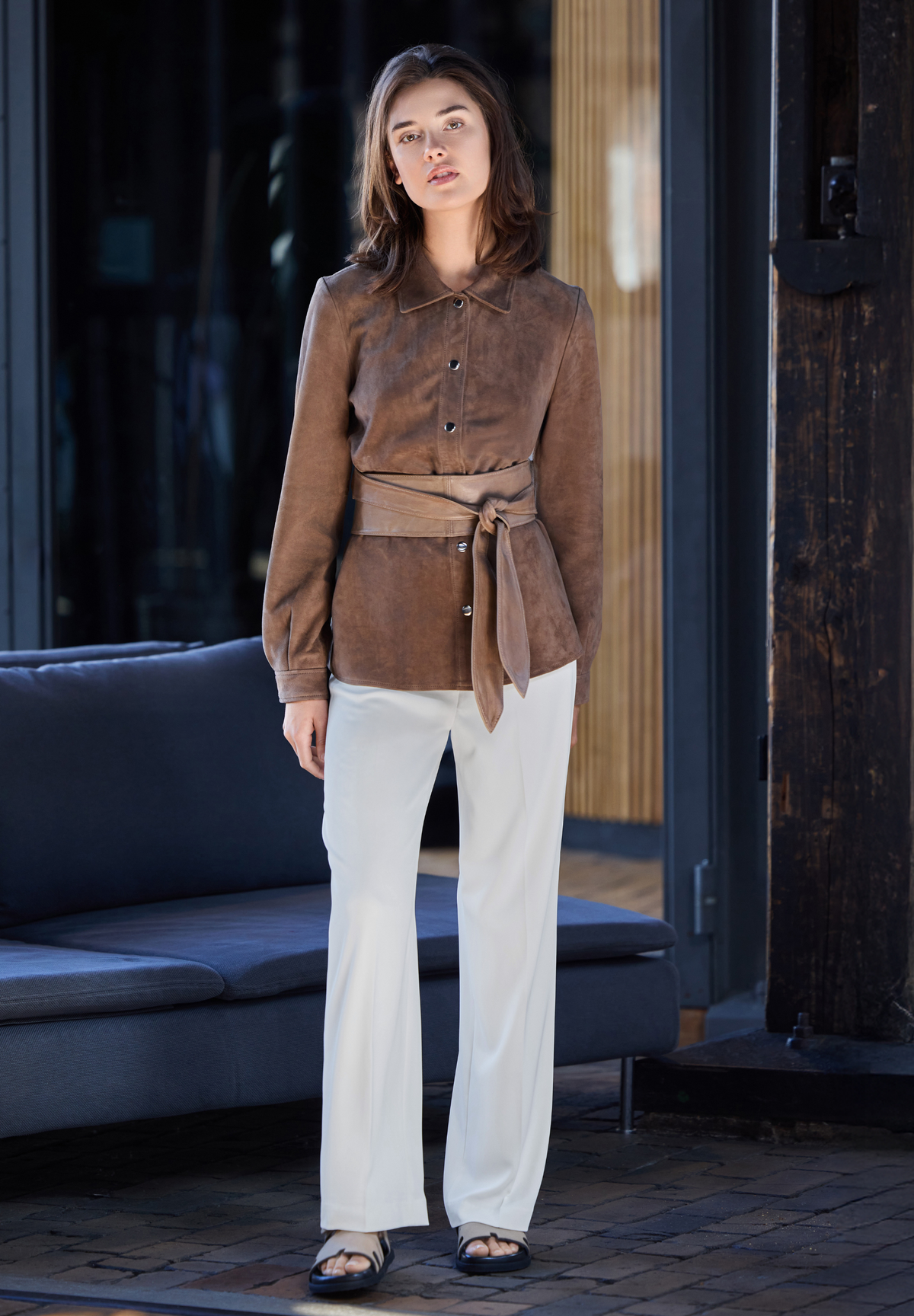 BTFCPH Taljebælte i læder Belts Nude Brown