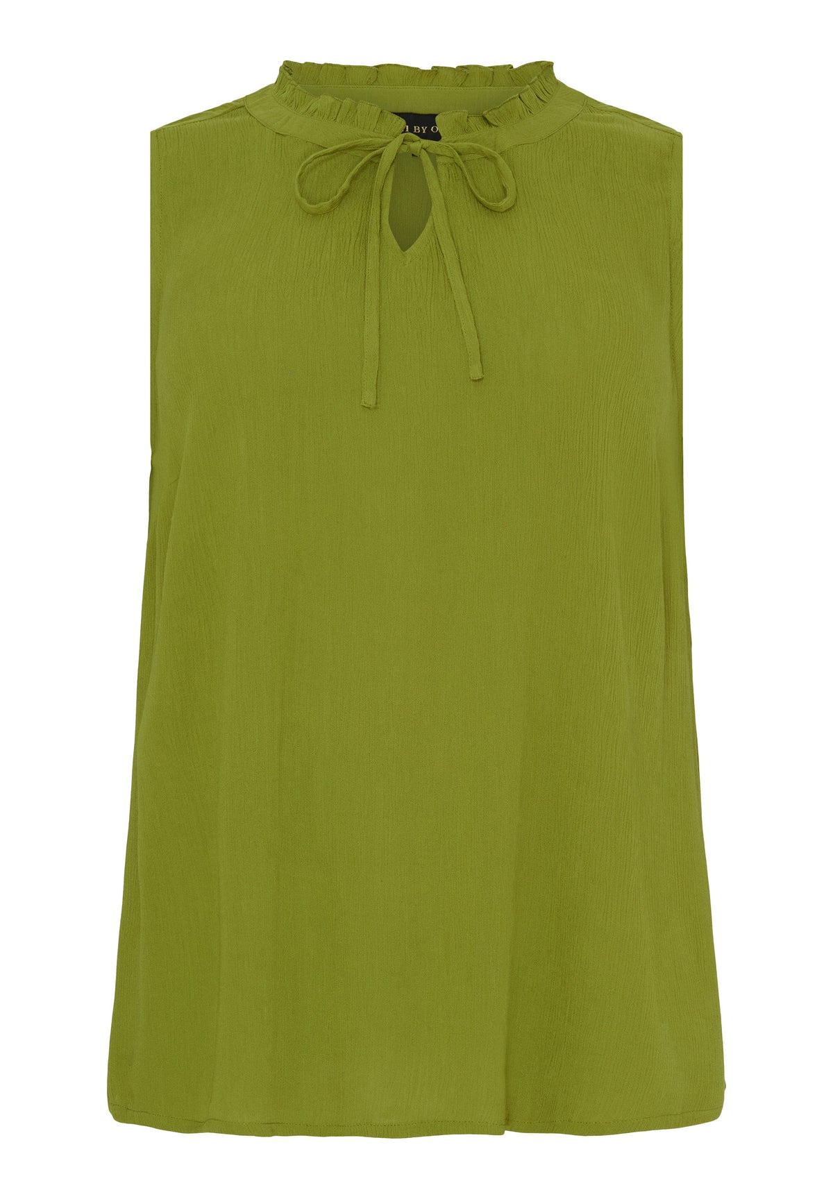 NO. 1 BY OX Top med bindebånd Tops Golden Cypress Green