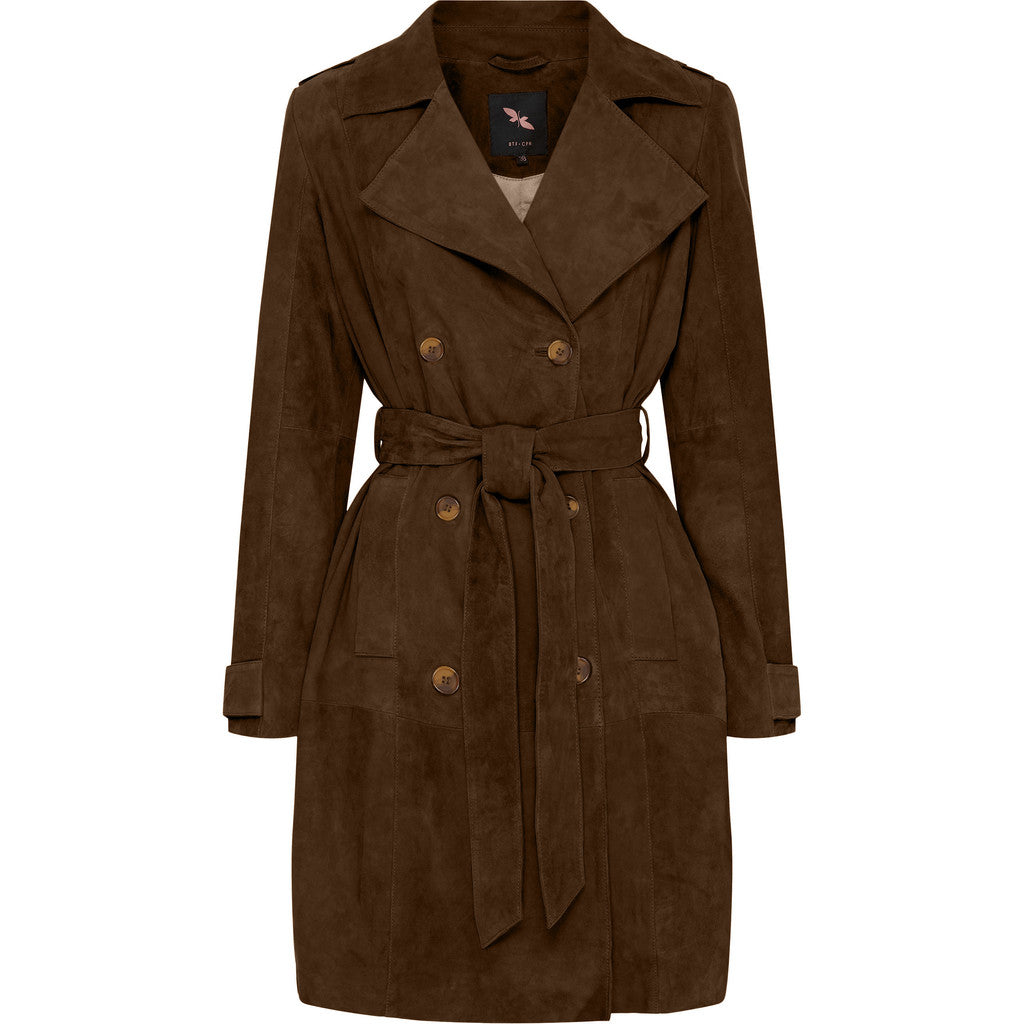 BTFCPH Trenchcoat i ruskind Frakker Brun