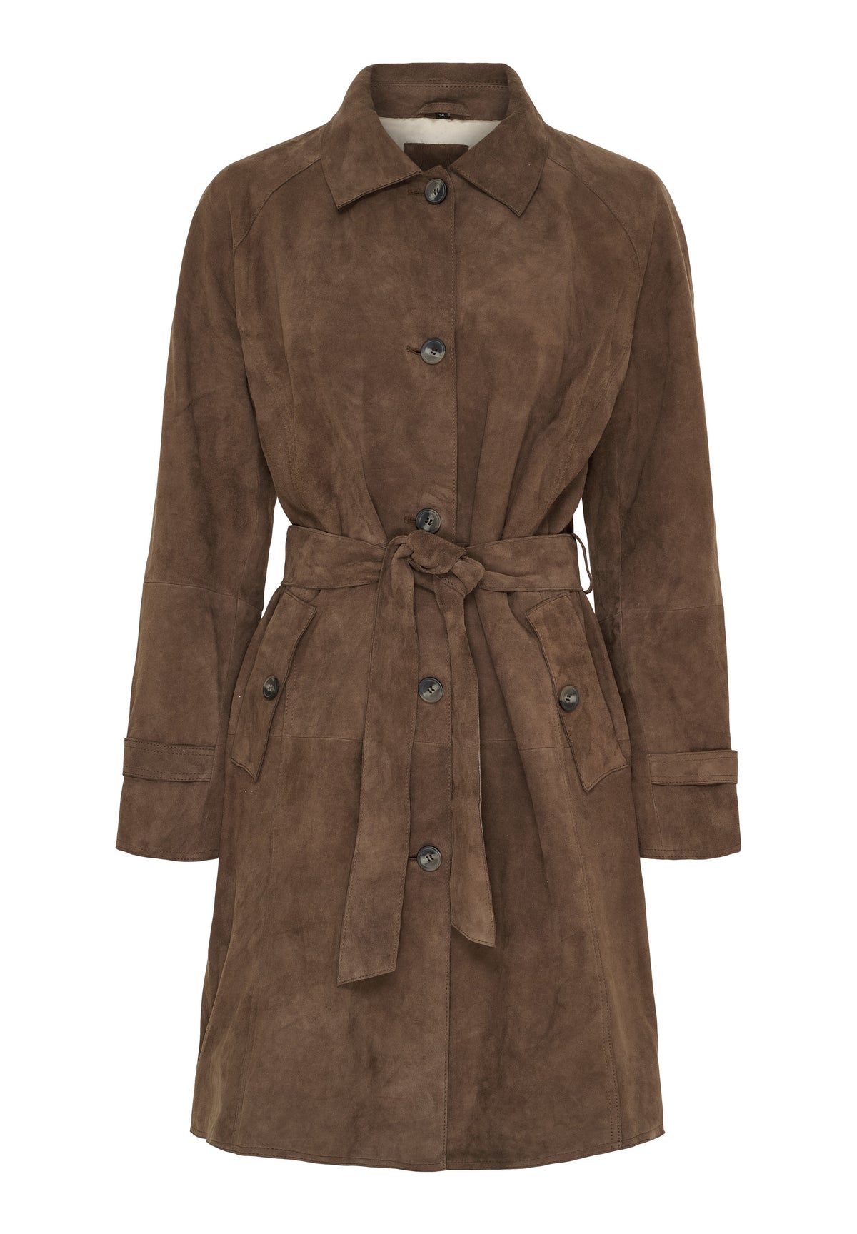 NOTYZ Trenchcoat i ruskind Frakker Brun