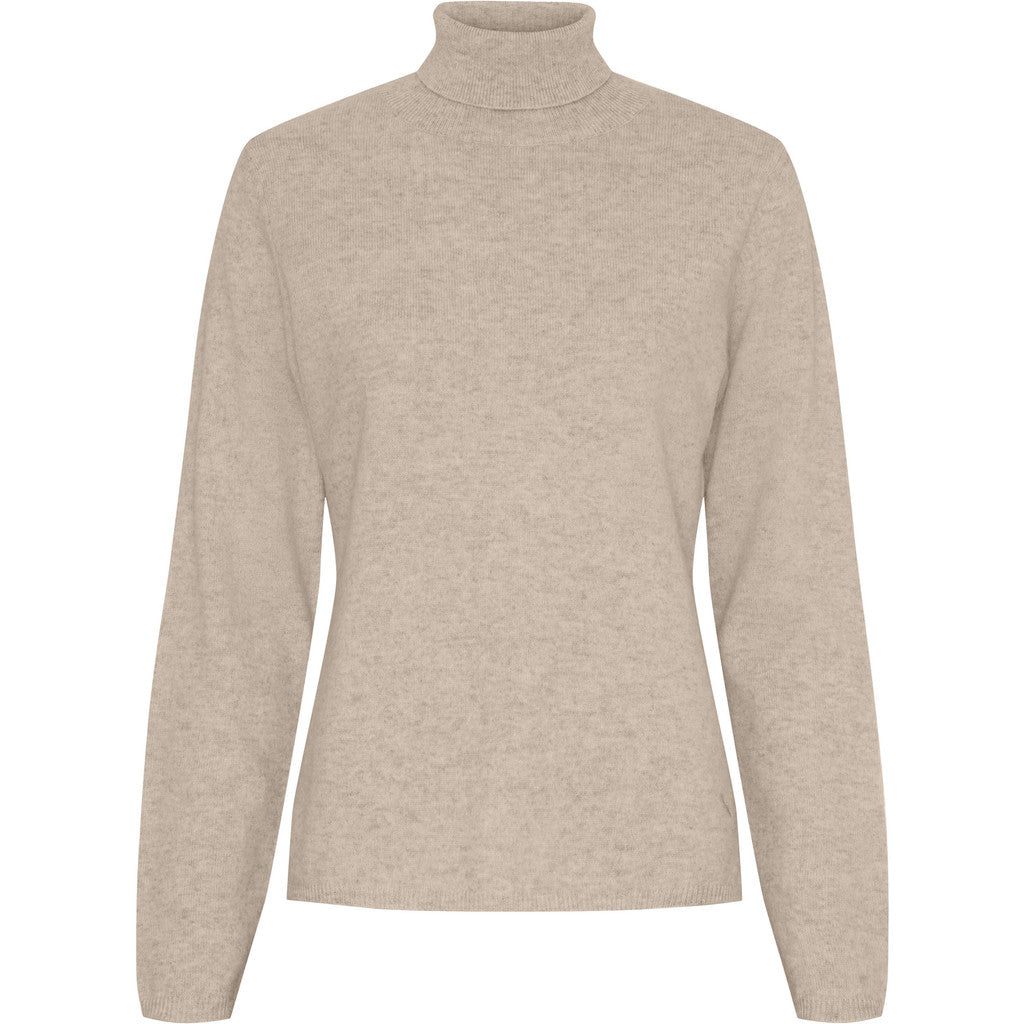 BTFCPH Turtleneck i cashmere blanding Pullovers Cream Melange