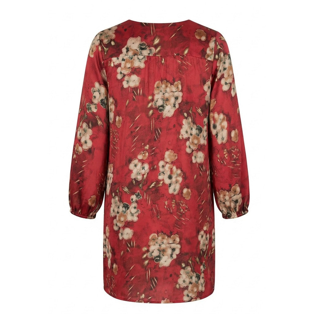 NO. 1 BY OX V neck Dress LS yoke front and back Kjoler