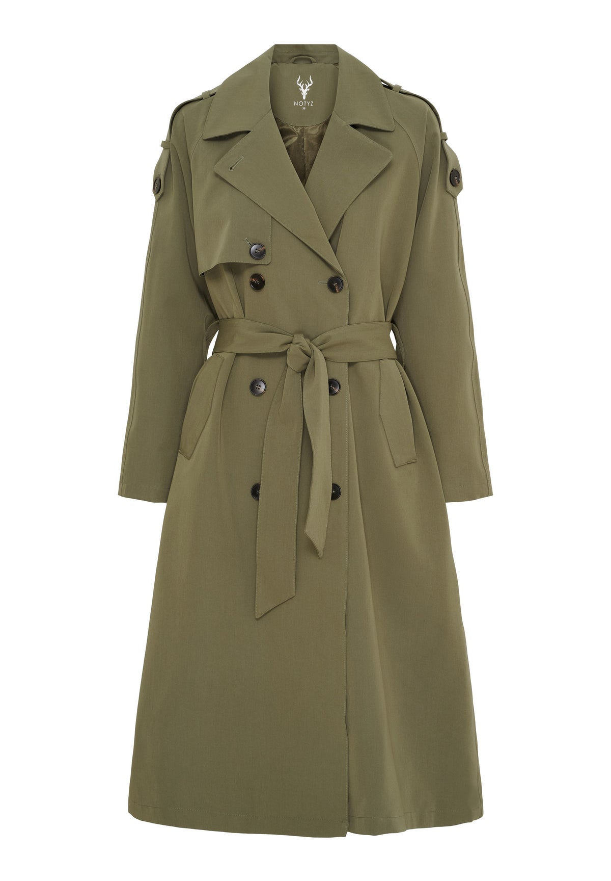 NOTYZ Vandtæt trenchcoat Frakker Grøn