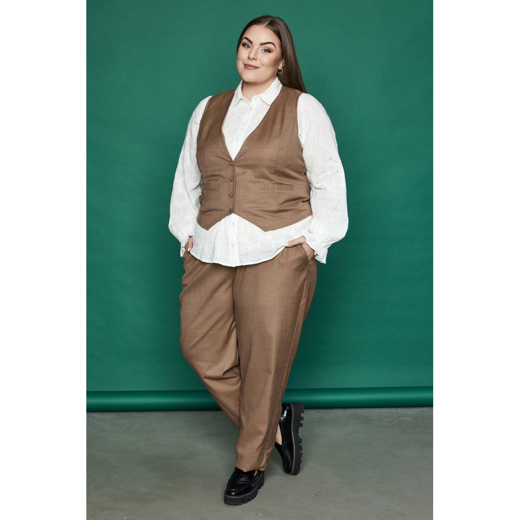 NO. 1 BY OX Vest Veste Beige