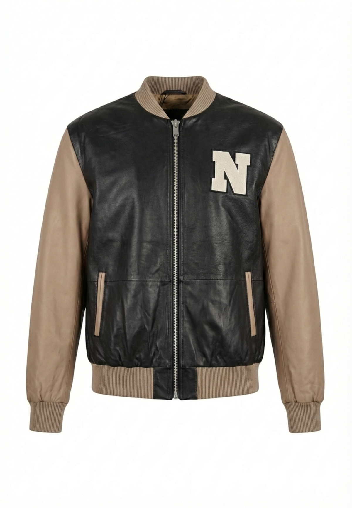 NOTYZ baseball jakke i læder Jakker Sort