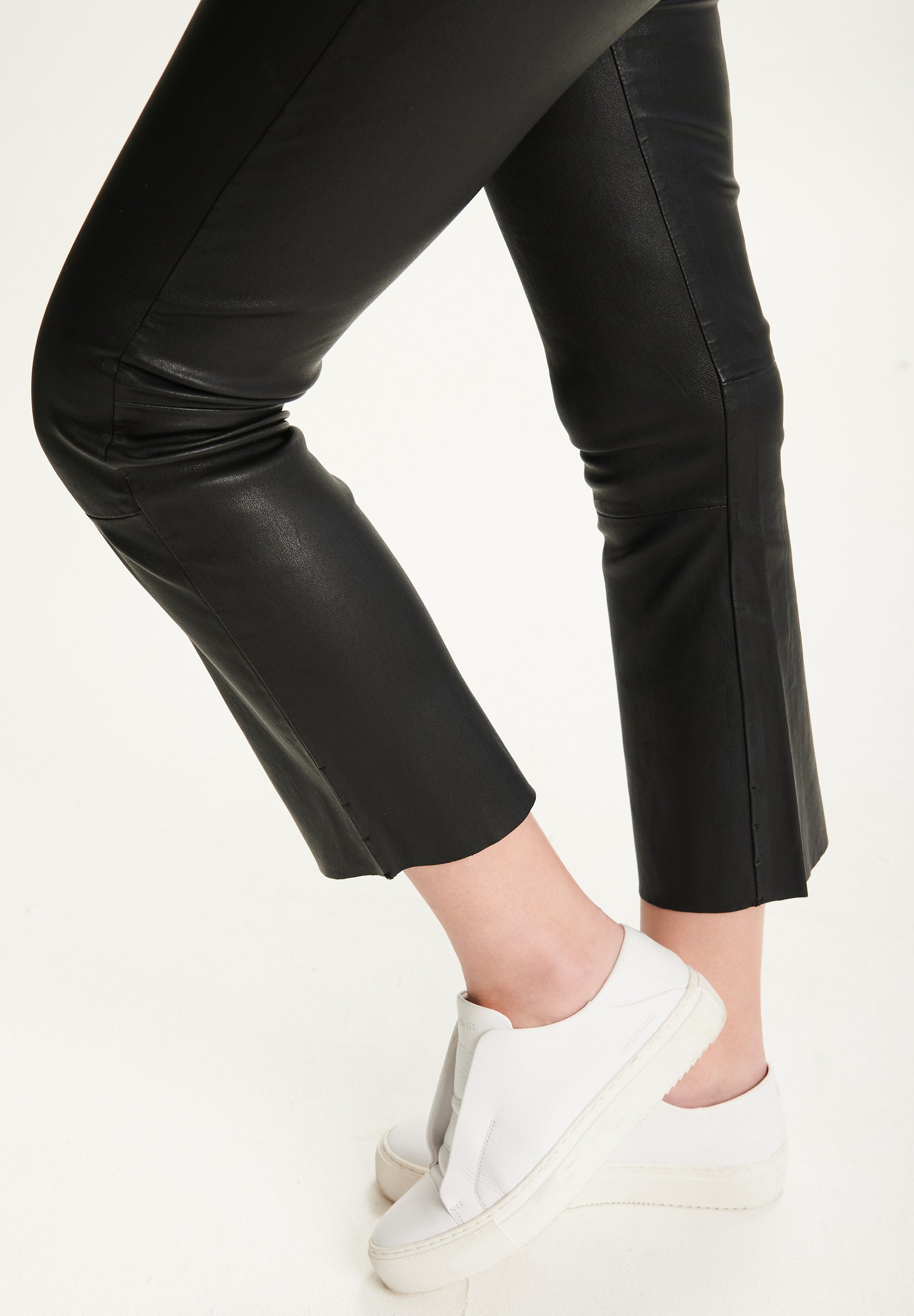 BTFCPH 7/8 bootcut leggings i læder Leggings Sort