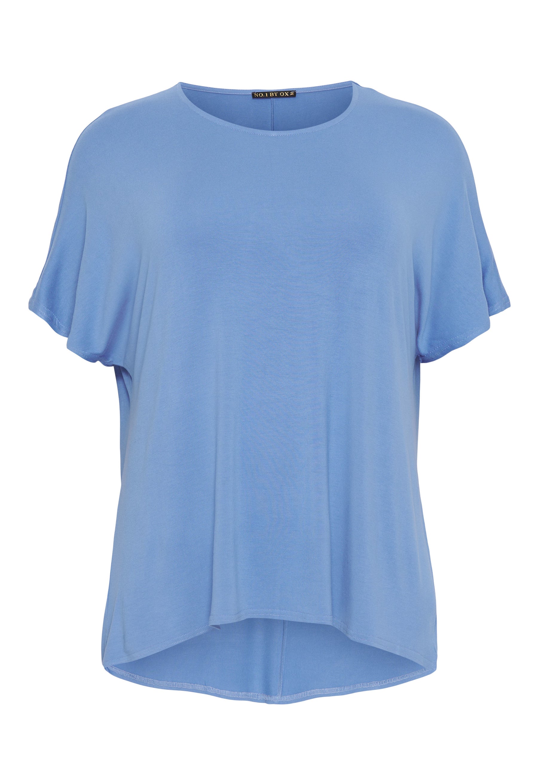 NO. 1 BY OX T-shirt med batwing-ærmer i viskose T-shirts Blå