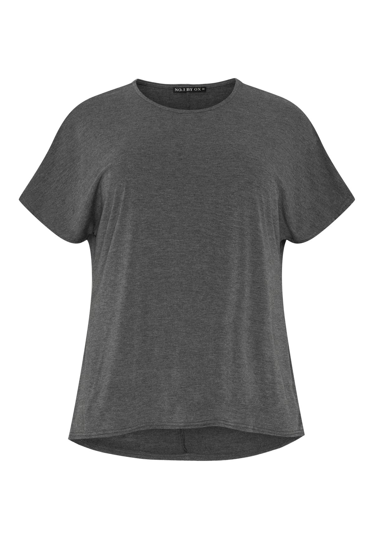 NO. 1 BY OX T-shirt med batwing-ærmer i viskose T-shirts Grå