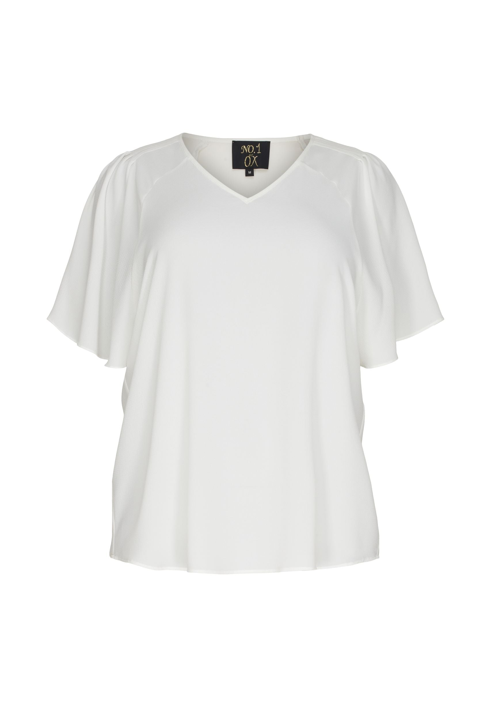NO. 1 BY OX Batwing bluse Bluser Hvid