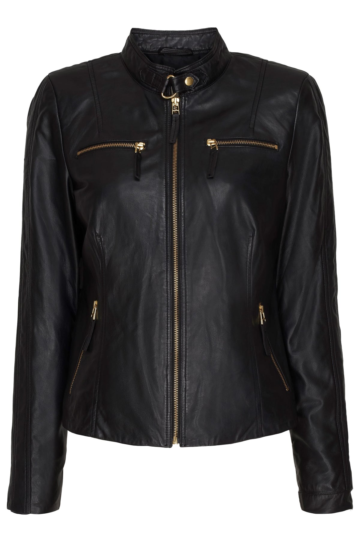 NOTYZ Bikerjakke i læder Jakker Sort