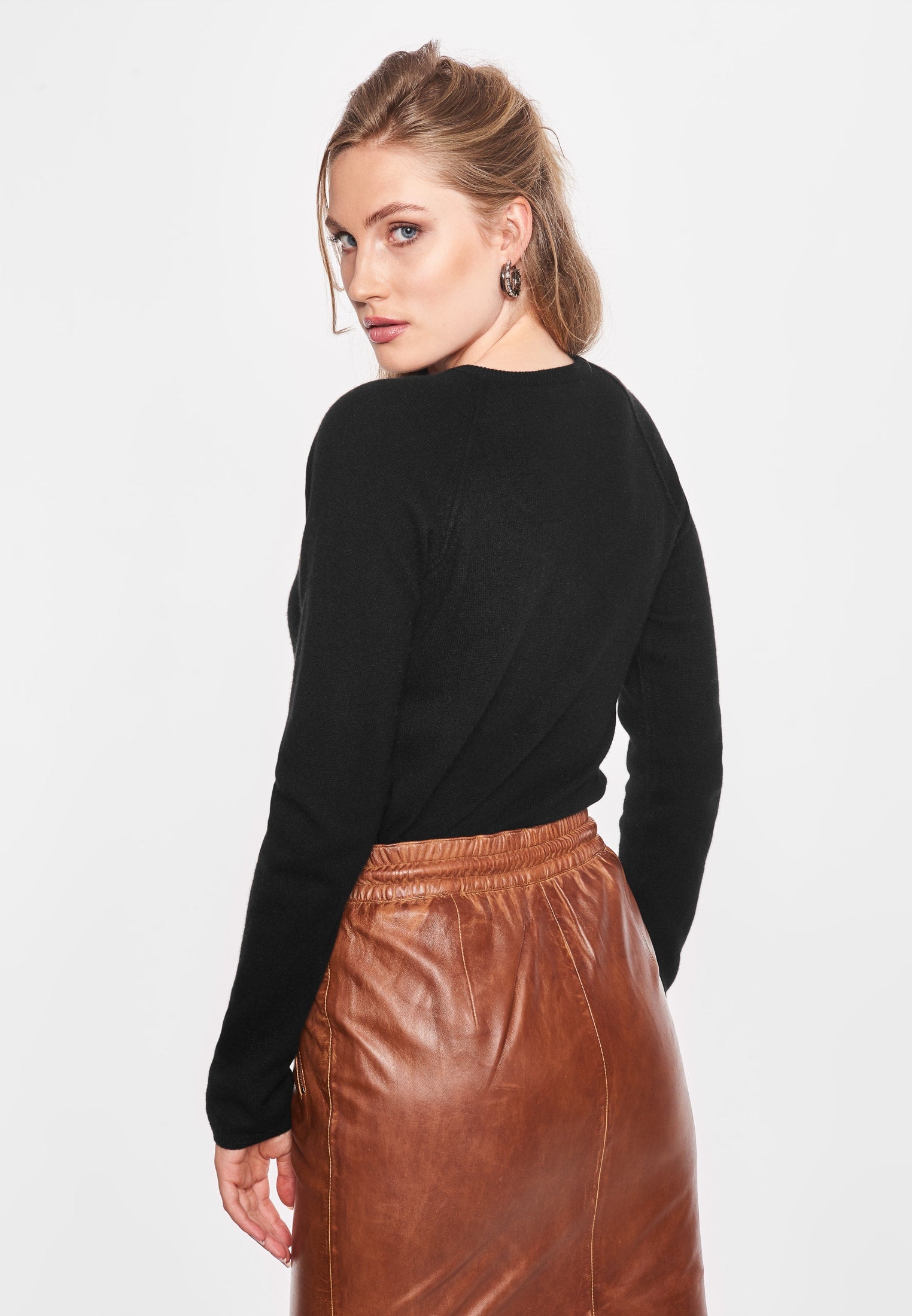 BTFCPH Cardigan i cashmere blanding Cardigans Sort