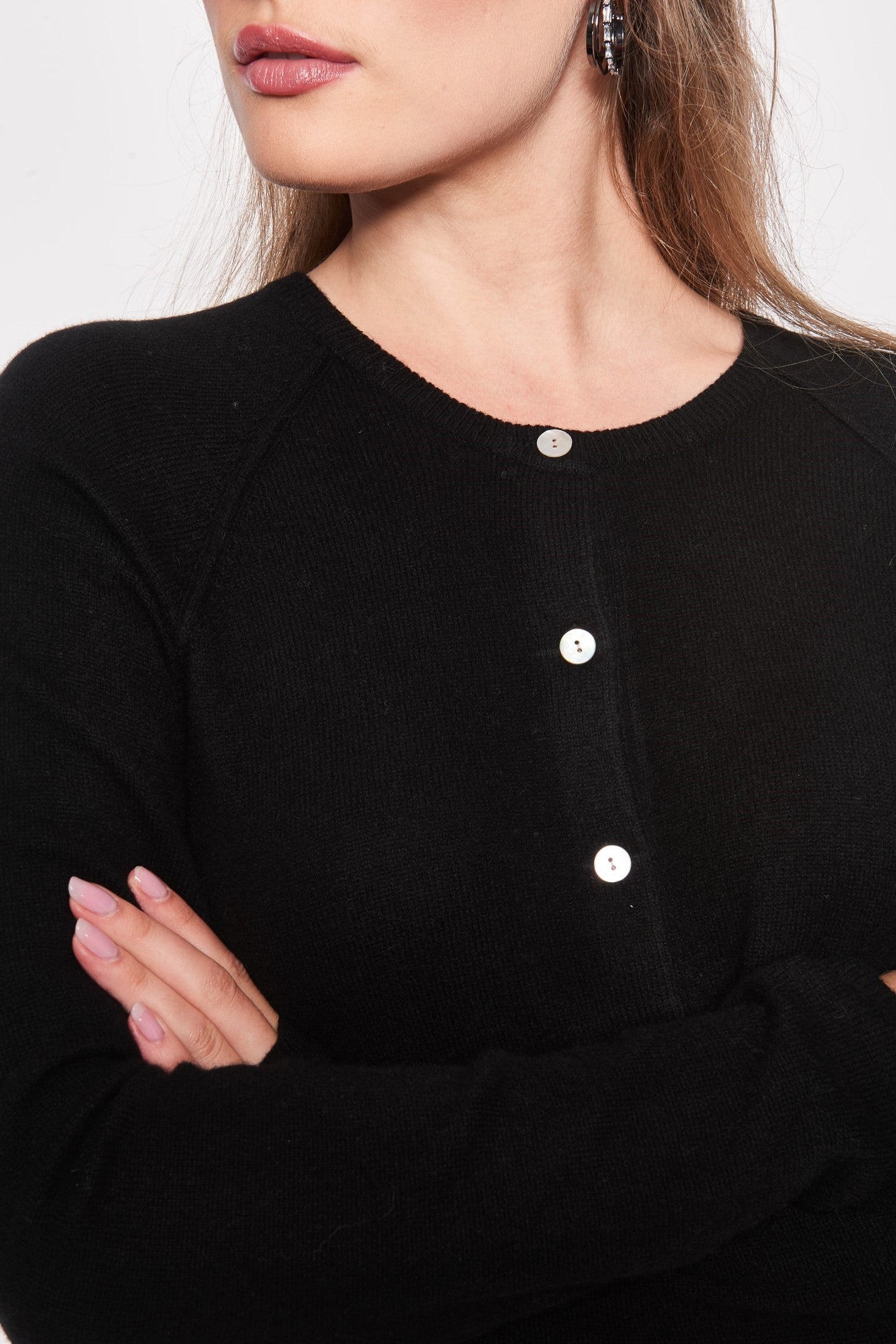 BTFCPH Cardigan i cashmere blanding Cardigans Sort