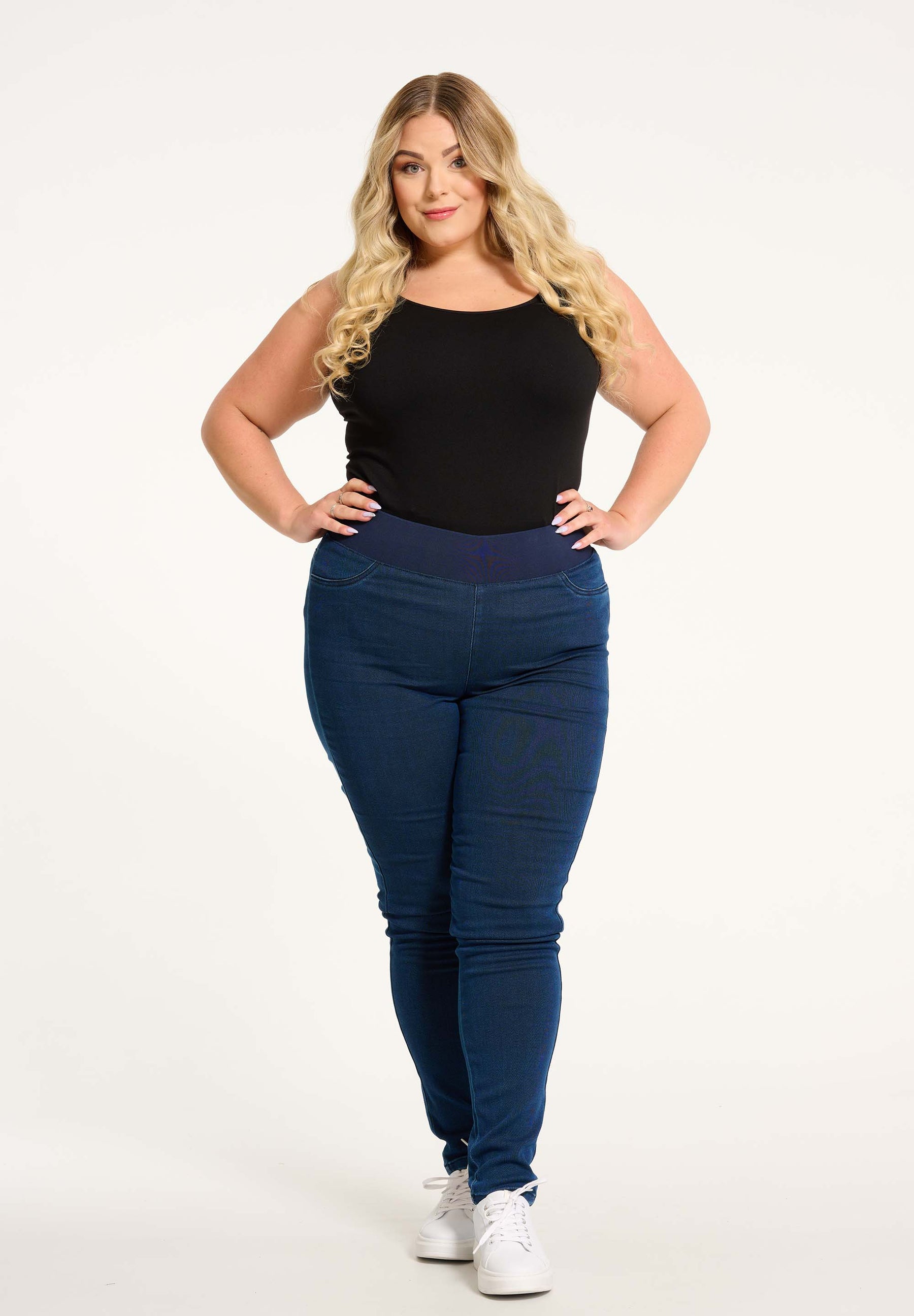 NO. 1 BY OX Denim leggings med stretch Leggings Blå