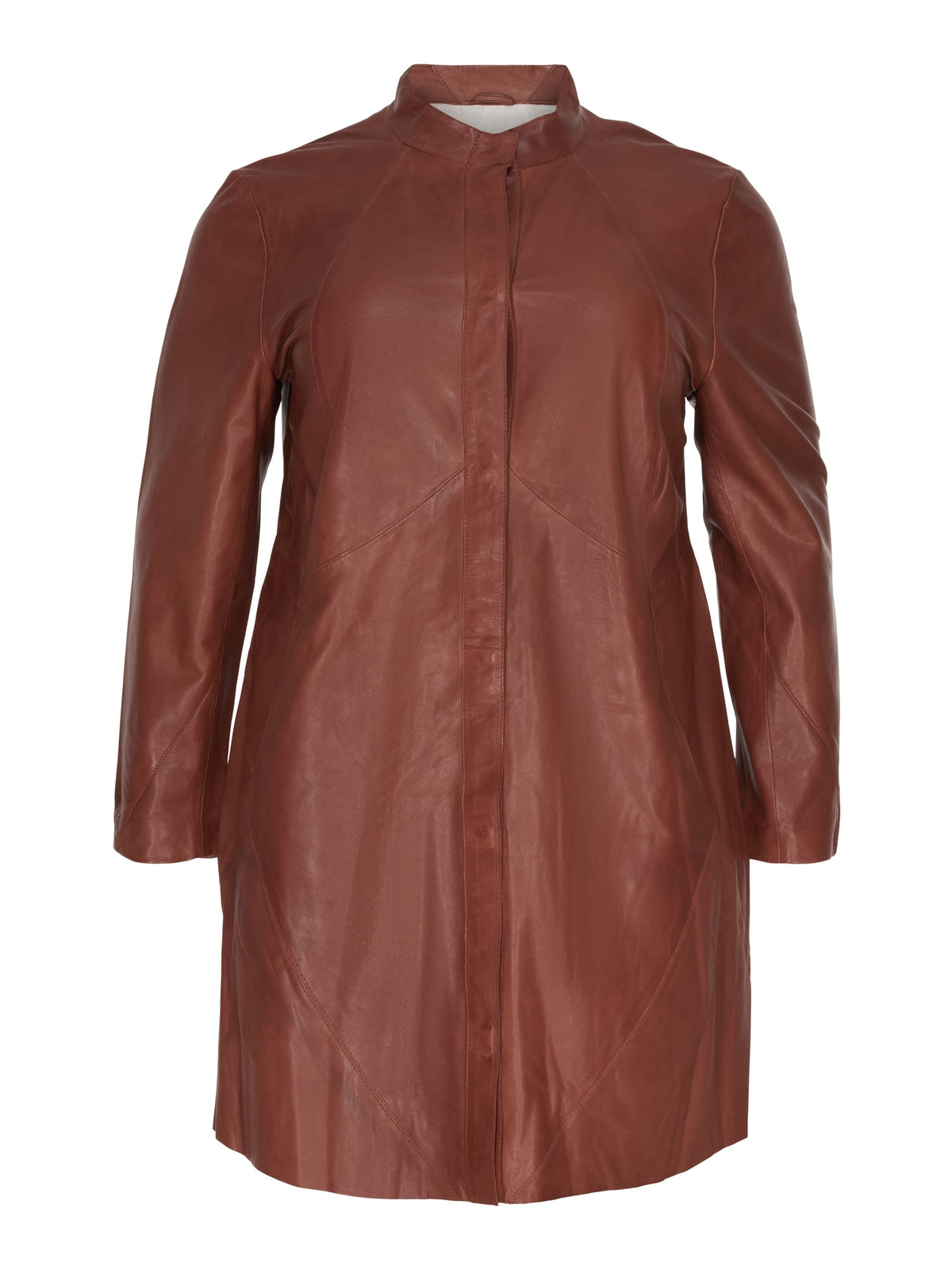 NO. 1 BY OX Frakke i læder (Str. 36 - 46) Frakker Brun