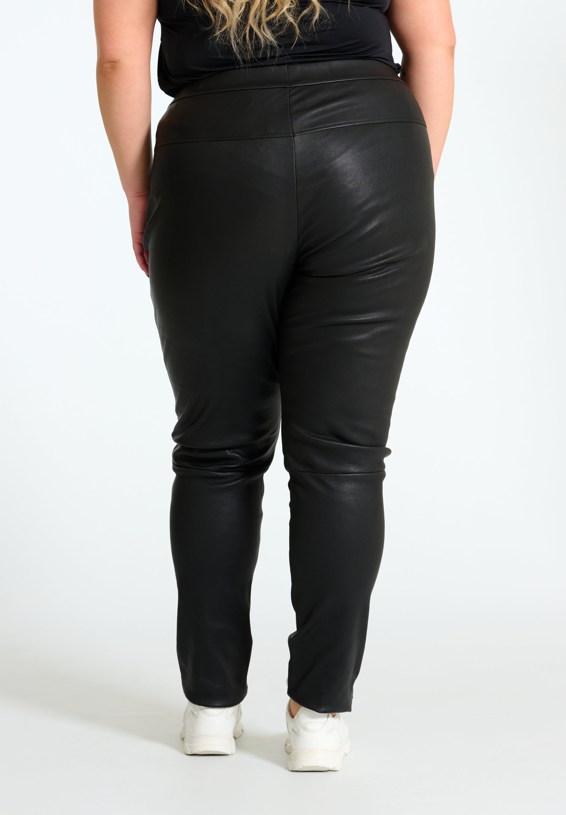 NO. 1 BY OX Læderbukser (Str. 36 - 48) Leggings Sort