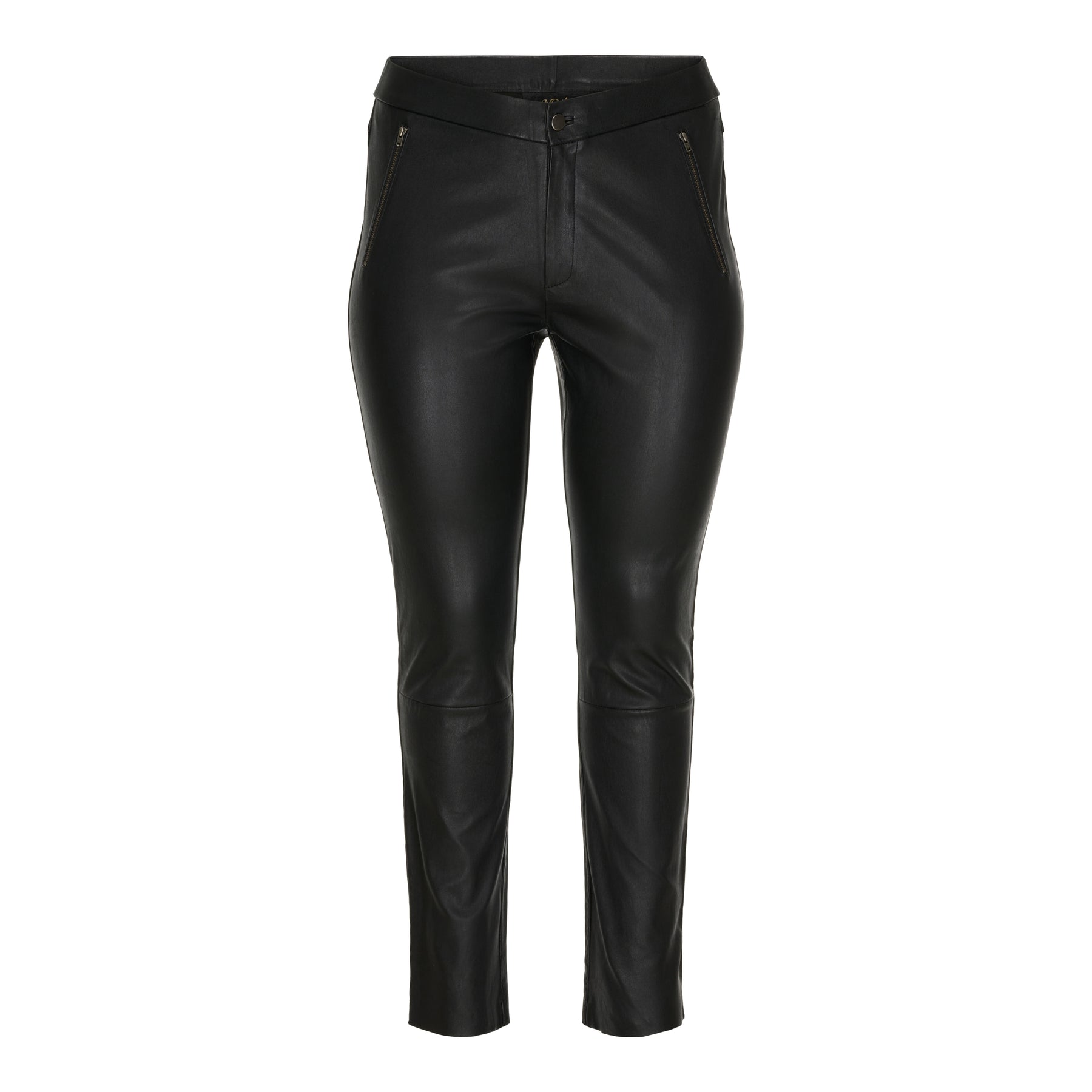 NO. 1 BY OX Læderbukser str. 50 - 56 Leggings Sort