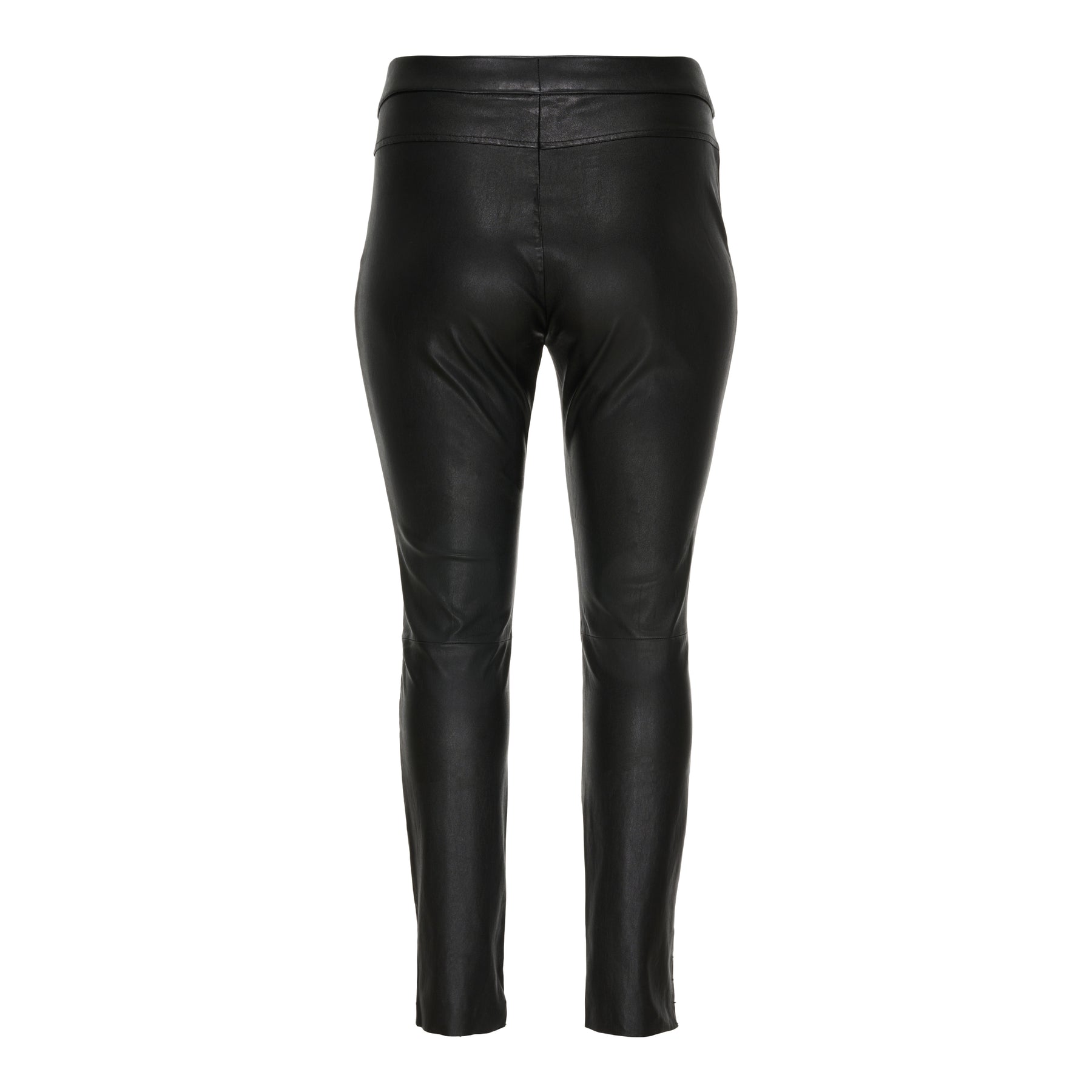 NO. 1 BY OX Læderbukser str. 50 - 56 Leggings Sort
