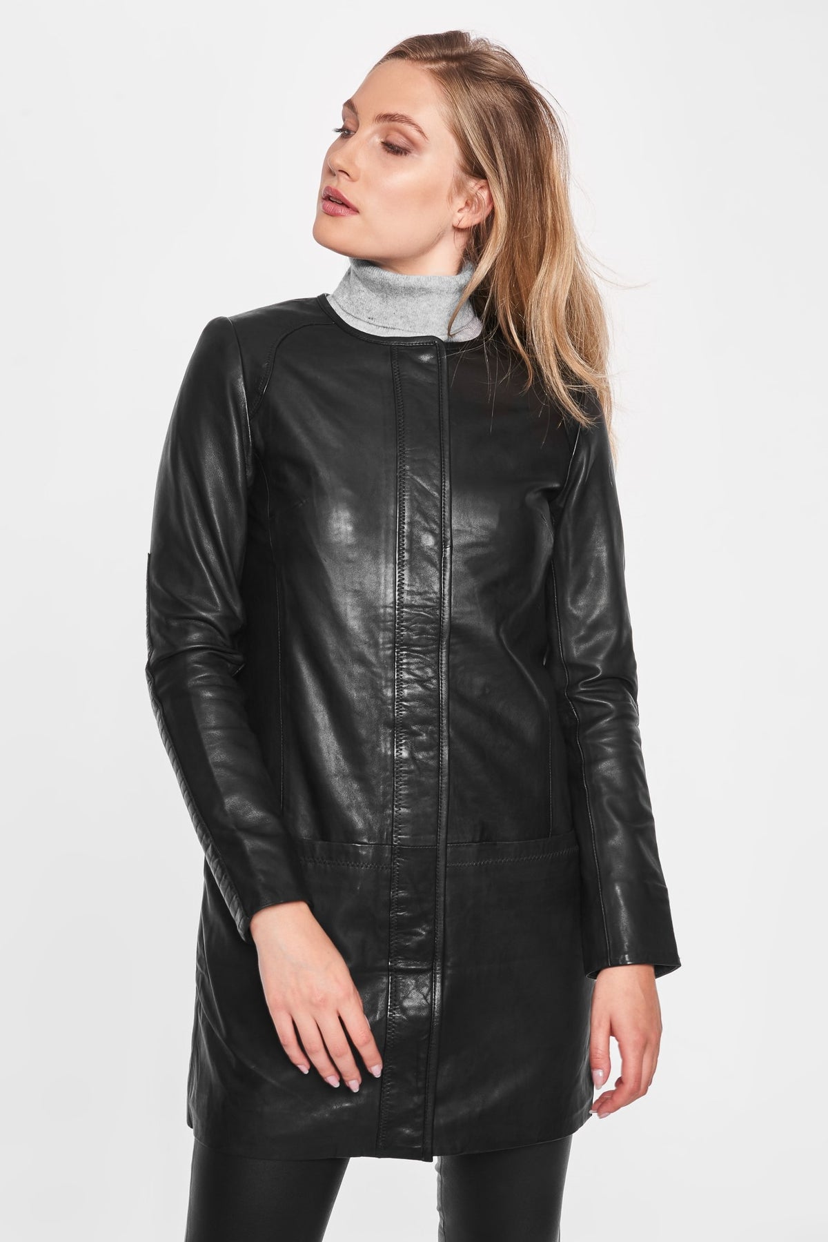 BTFCPH Læderfrakke Frakker Sort