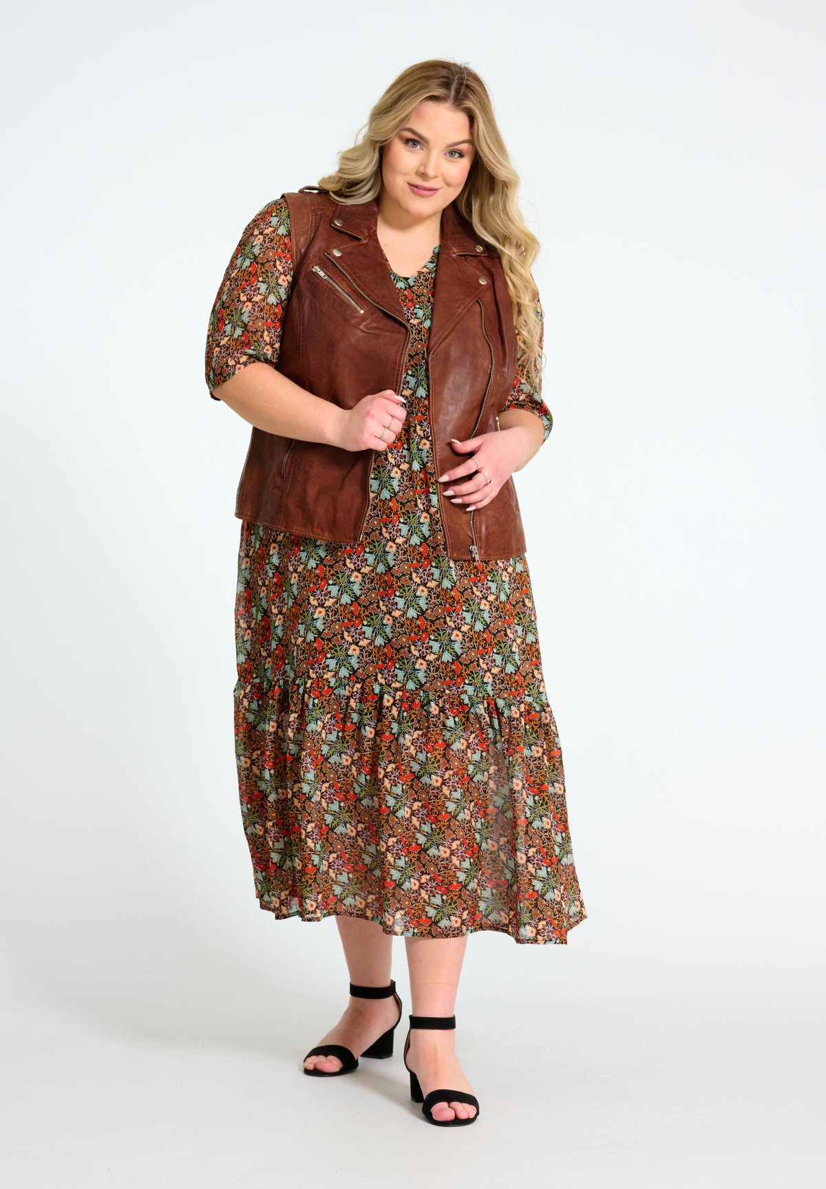 NO. 1 BY OX Lædervest i (Str. 36-46) Veste Brun