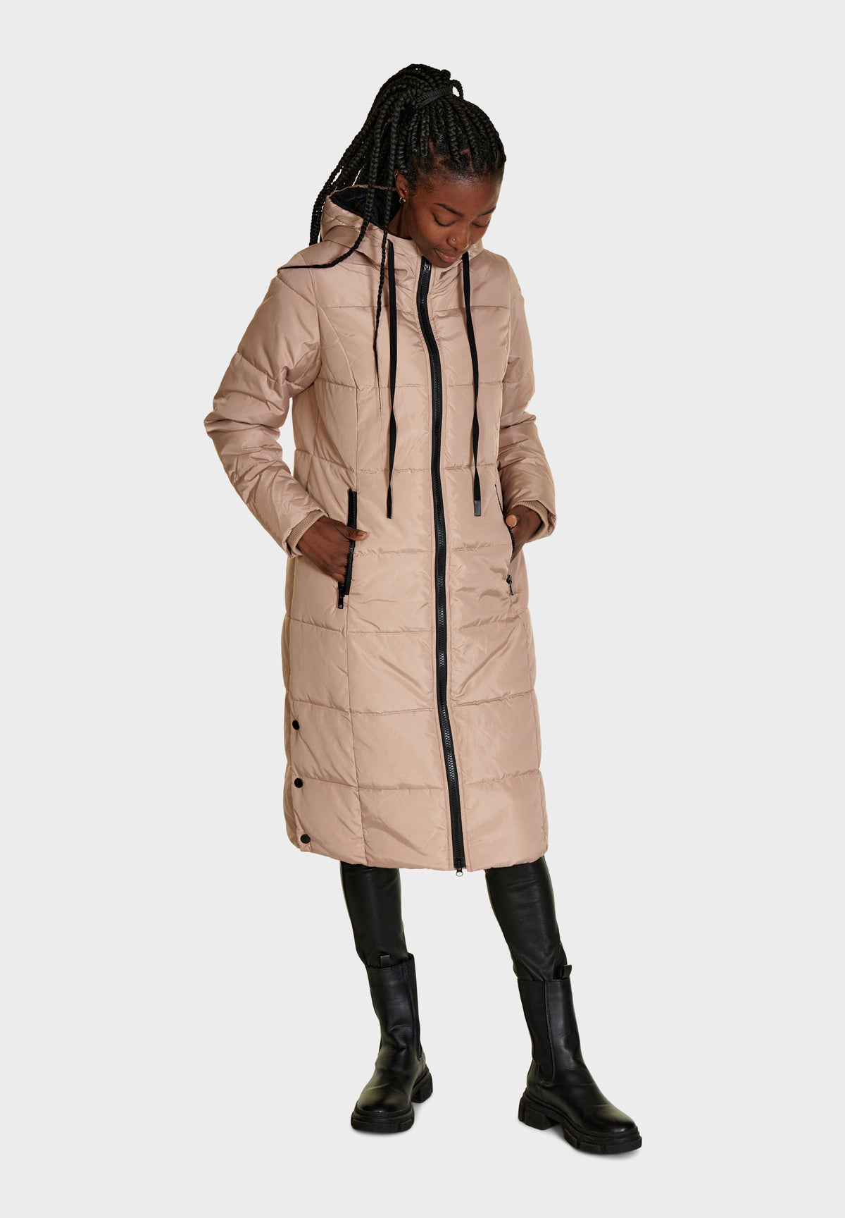 BTFCPH Lang quiltet frakke Frakker Beige