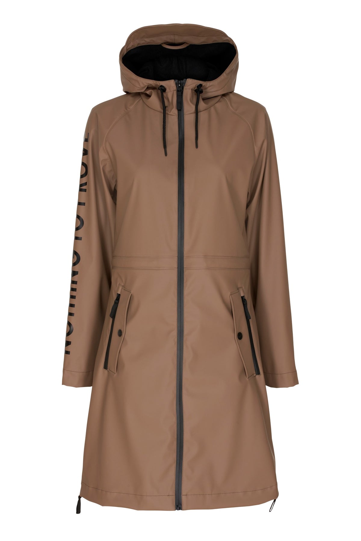 NOTYZ Lang regnjakke Frakker Brun