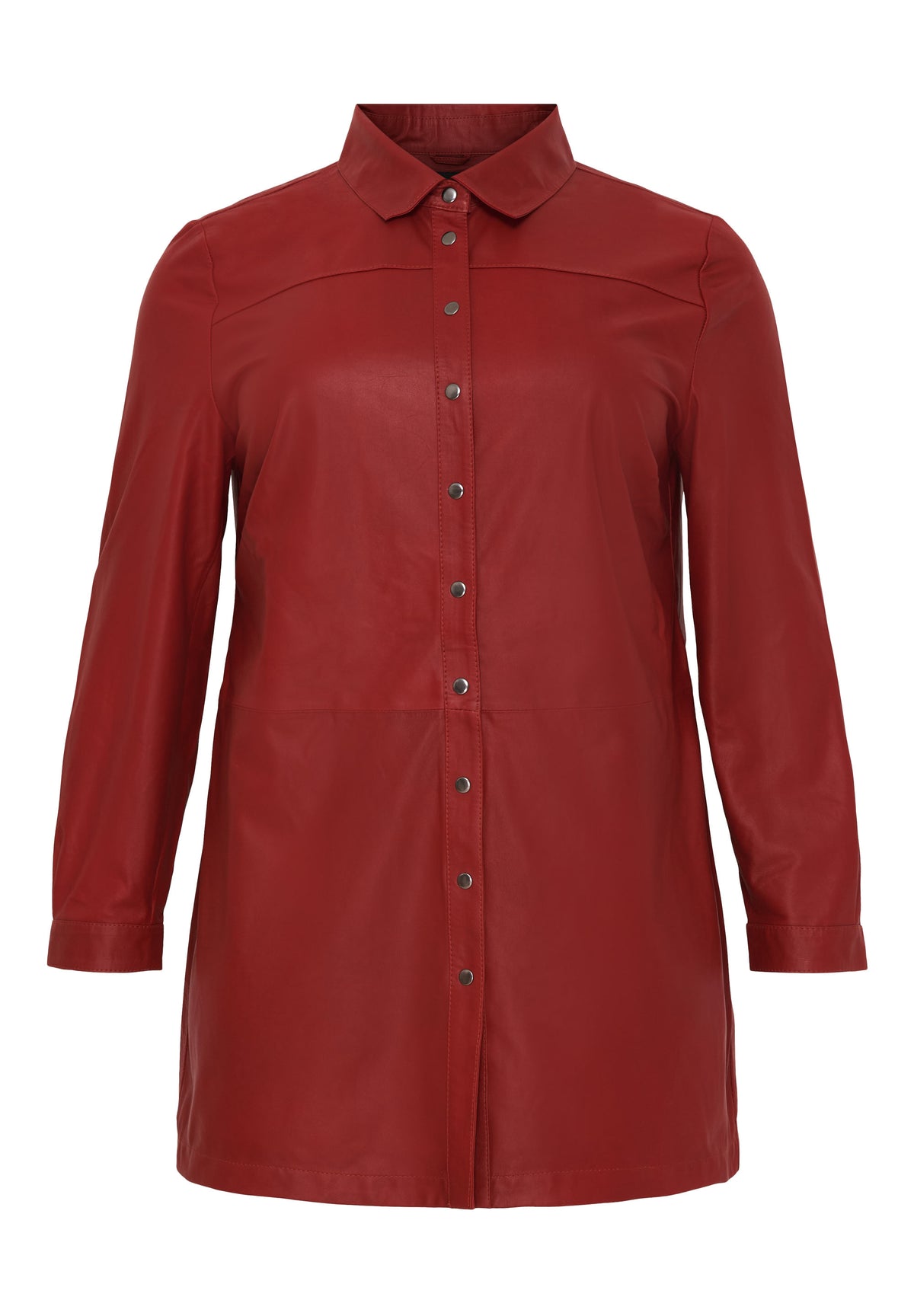 NO. 1 BY OX Lang skindskjorte (Str. 38 - 48) Skjorter Rød