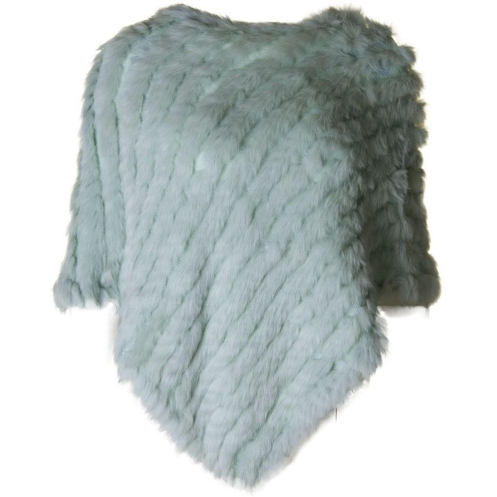 NO. 1 BY OX Poncho med kanin Poncho Grøn