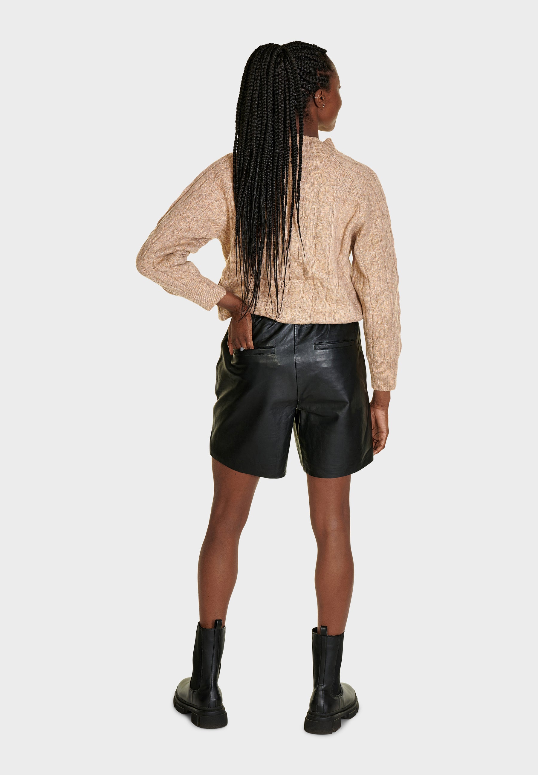 BTFCPH Shorts i læder Shorts Sort