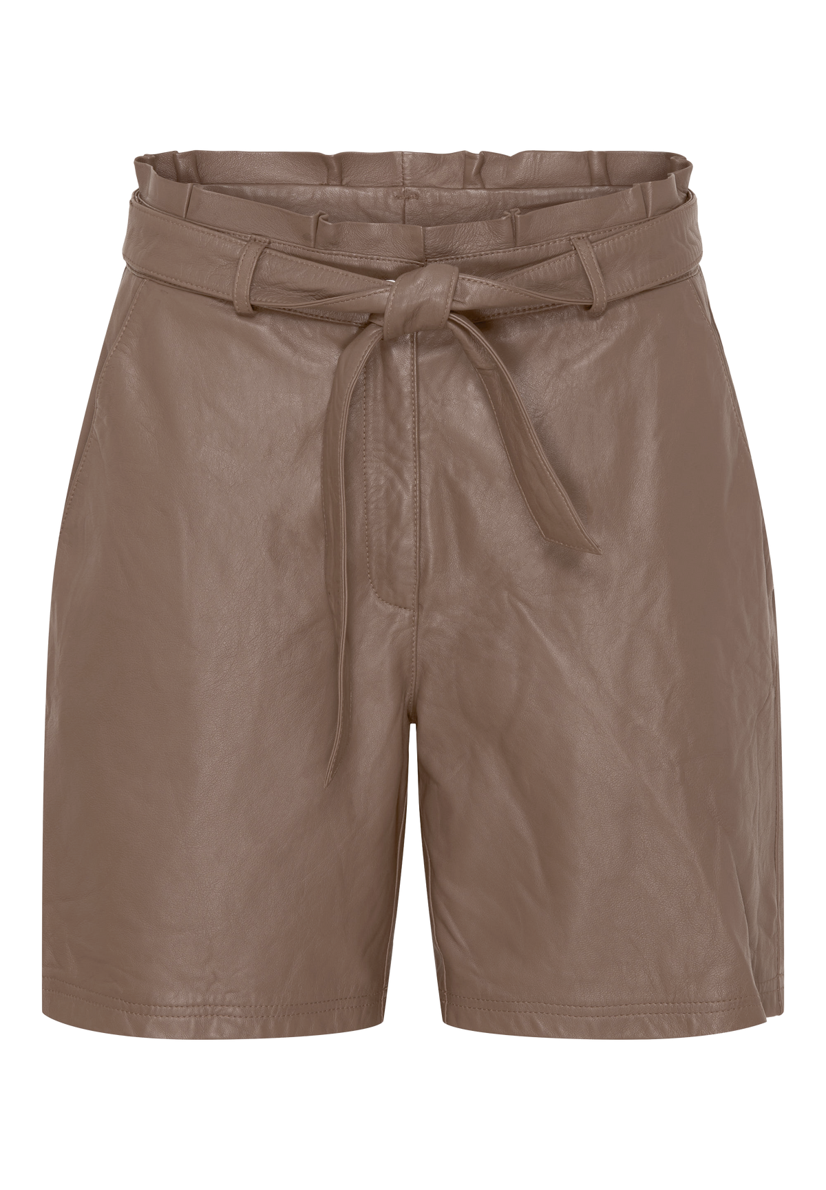BTFCPH Skindshorts med bindebælte Shorts Brun
