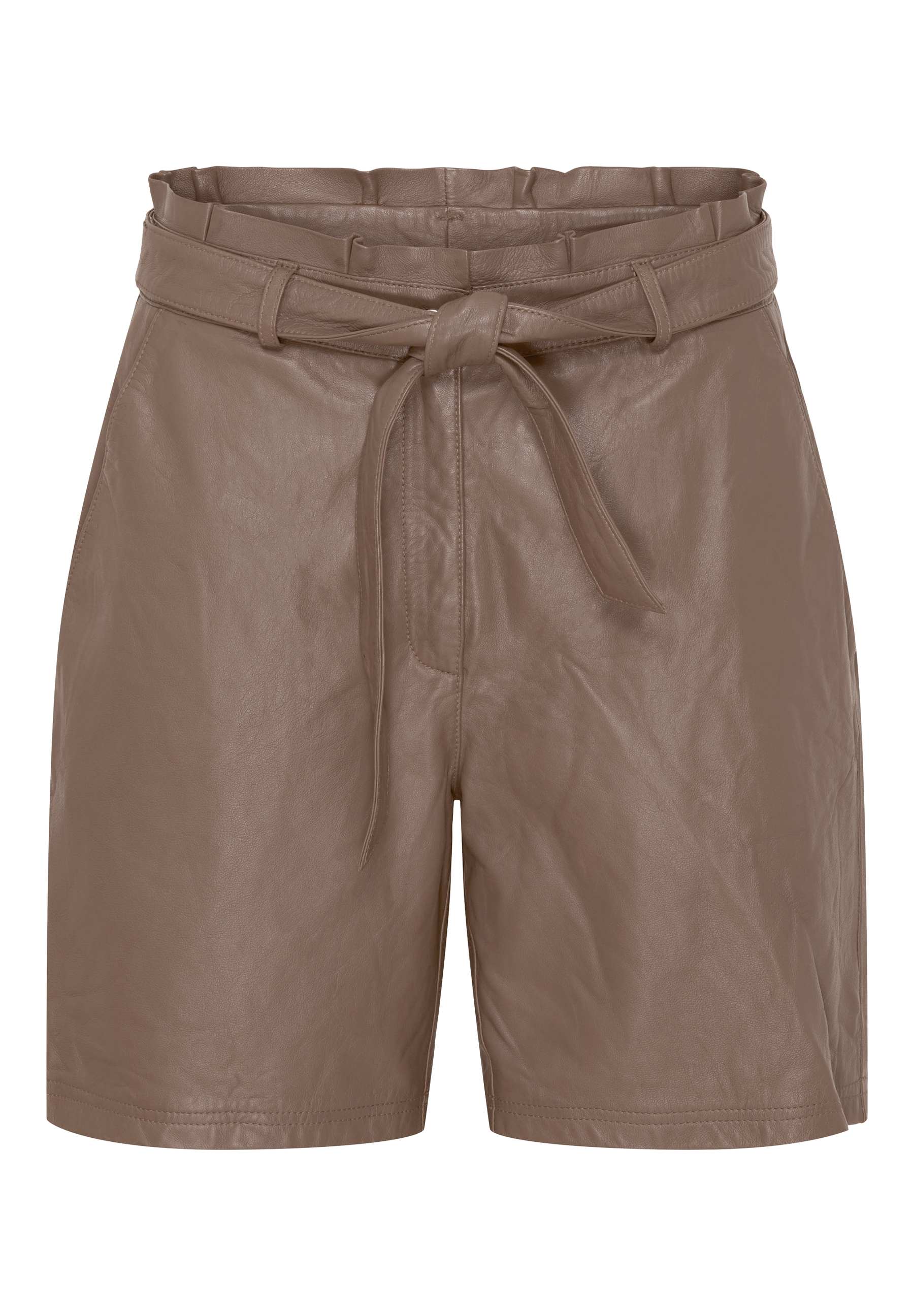 BTFCPH Skindshorts med bindebælte Shorts Brun