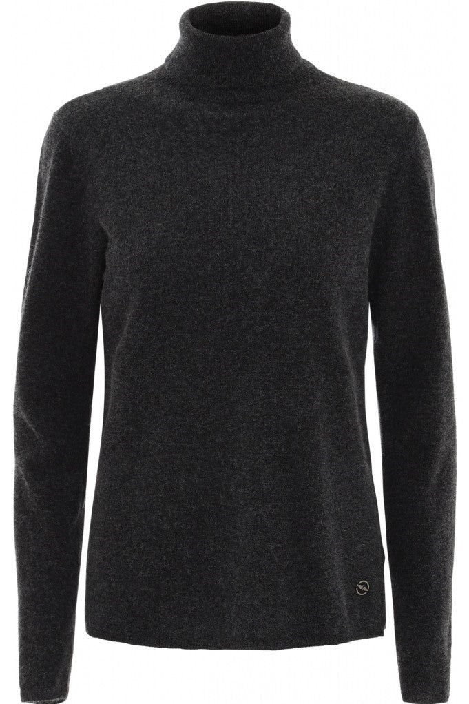 BTFCPH Turtleneck i cashmere blanding Pullovers Grå