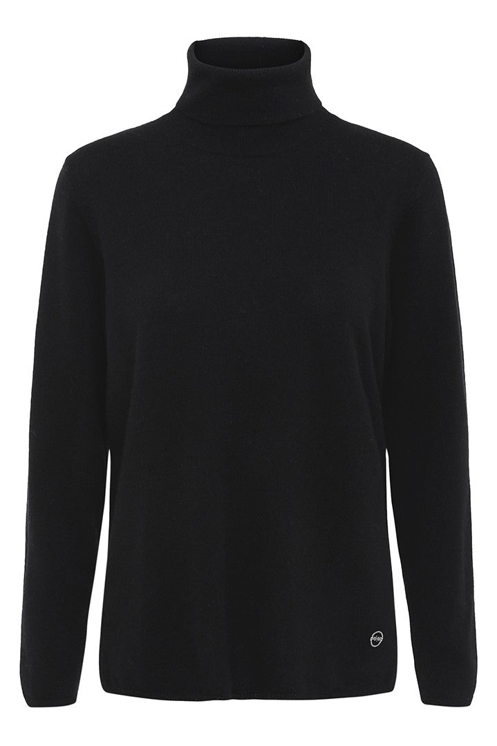 BTFCPH Turtleneck i cashmere blanding Pullovers Sort