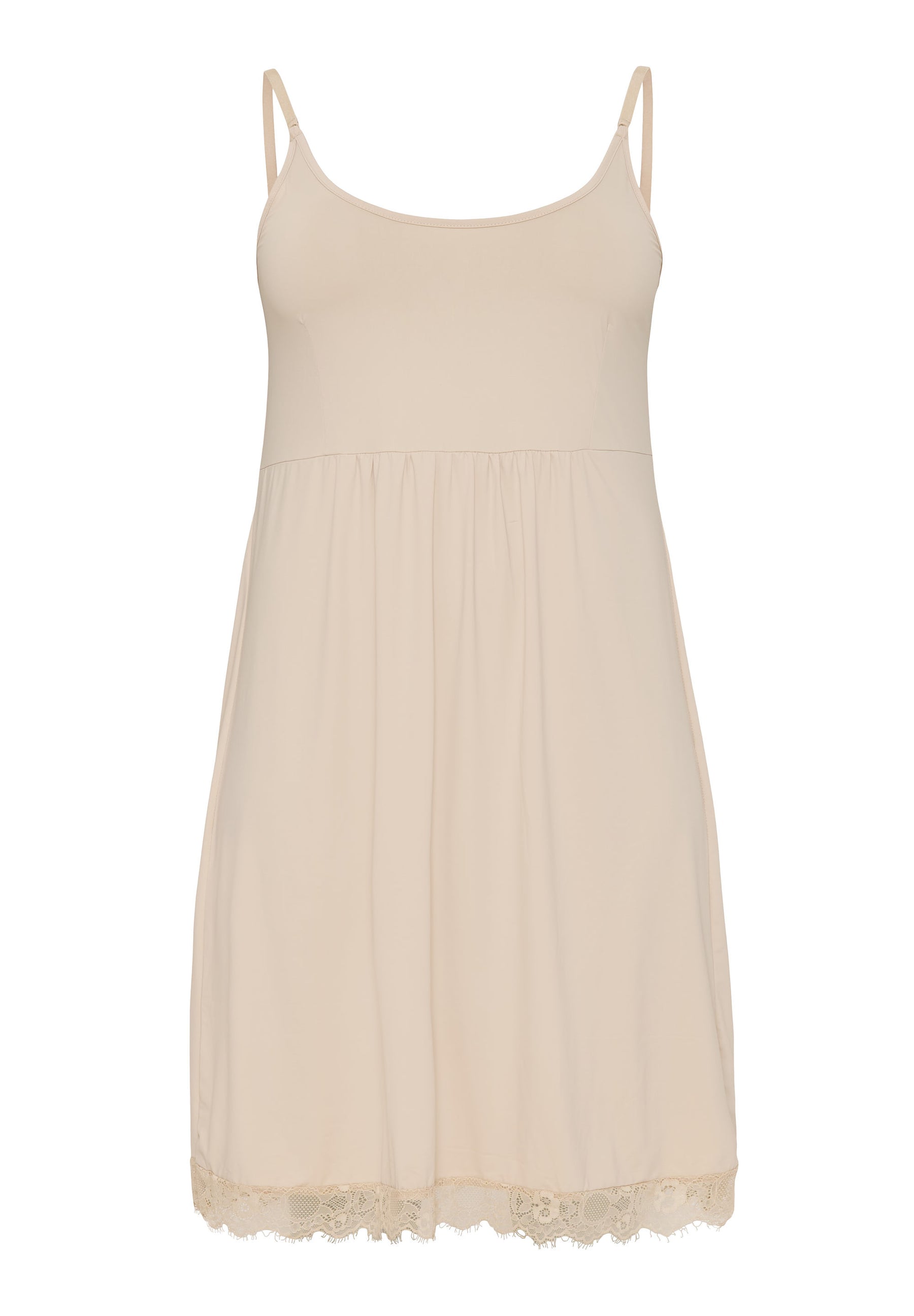 NO. 1 BY OX Underkjole med blondedetaljer Kjoler Beige
