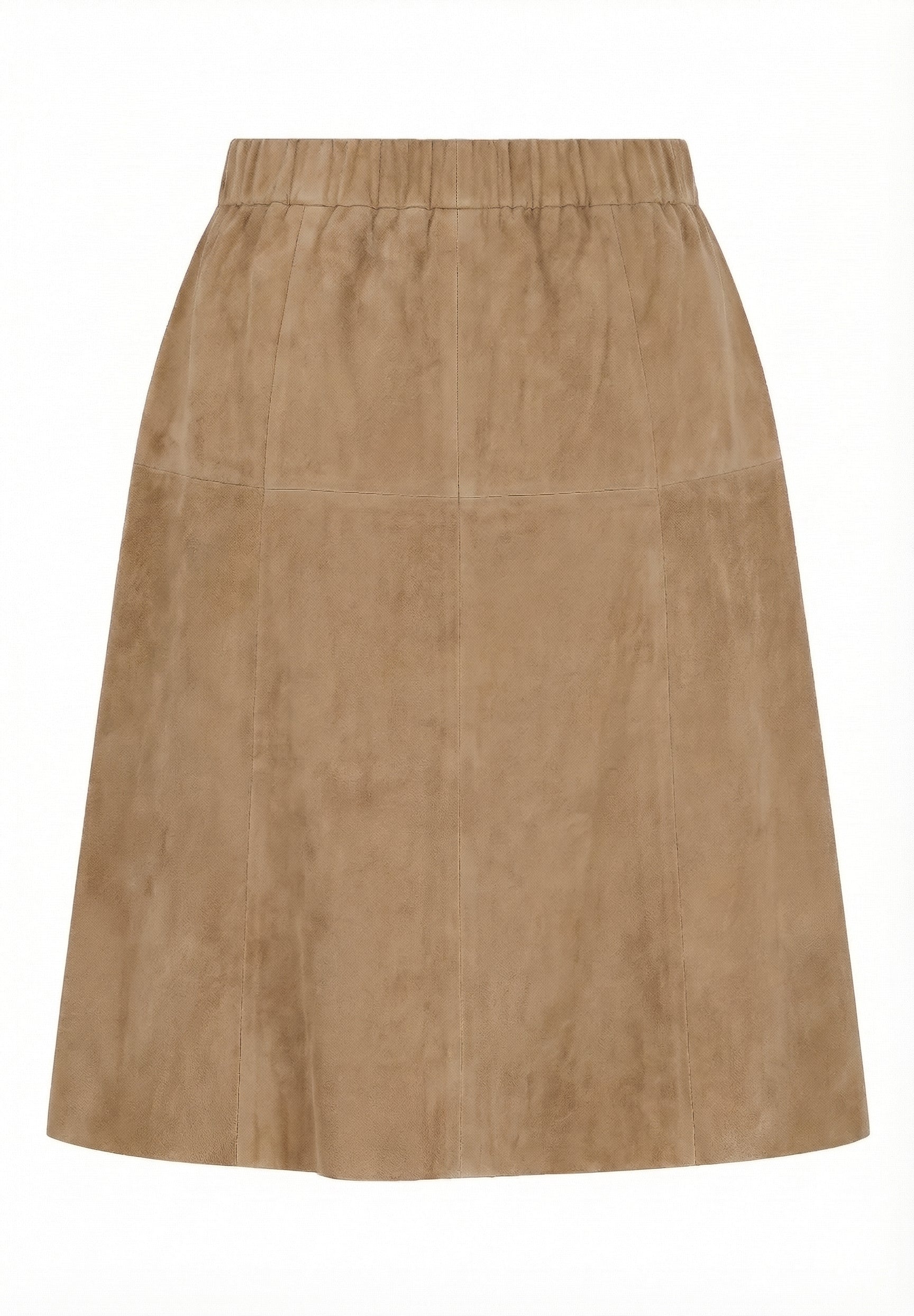 NOTYZ A-shape nederdel i ruskind Nederdele Brun