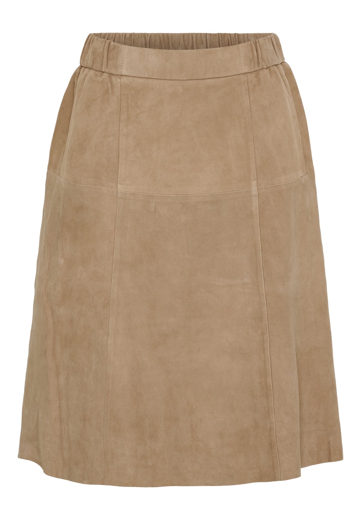 NOTYZ A-shape nederdel i ruskind Nederdele Brun