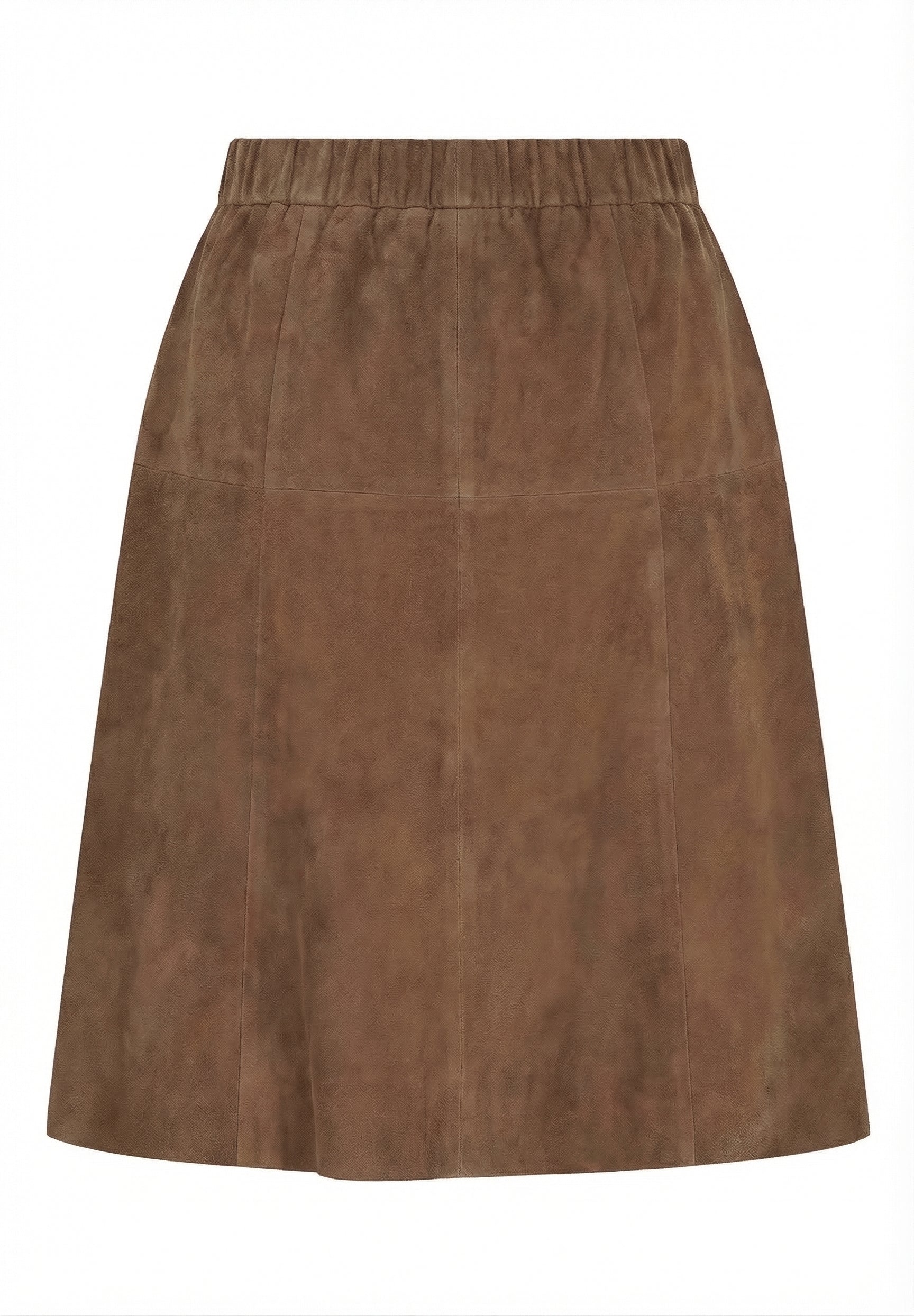 NOTYZ A-shape nederdel i ruskind Nederdele Hazelnut