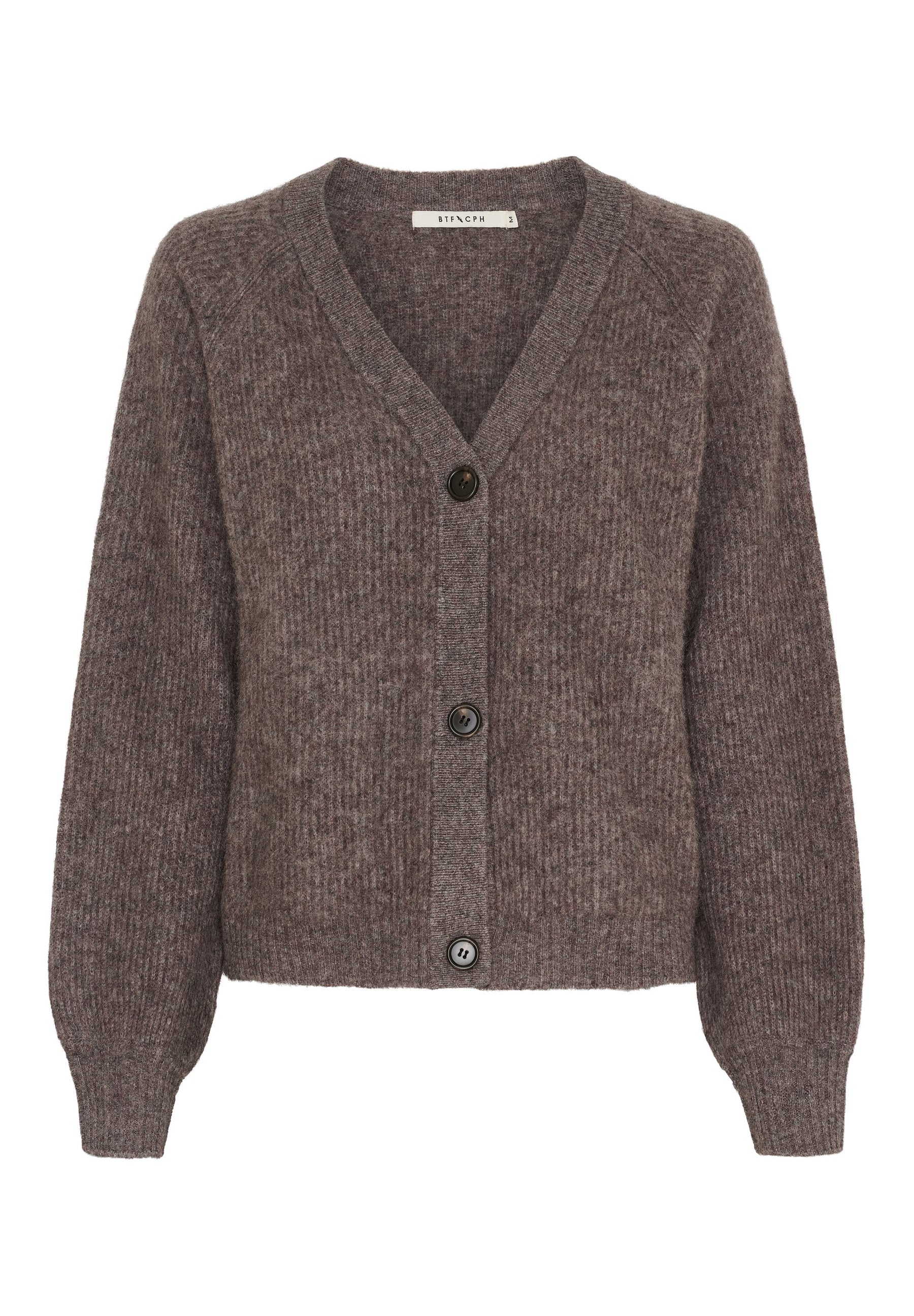 BTFCPH BTFADRIANA Yak Cardigan Cardigans Dark Ash Melange