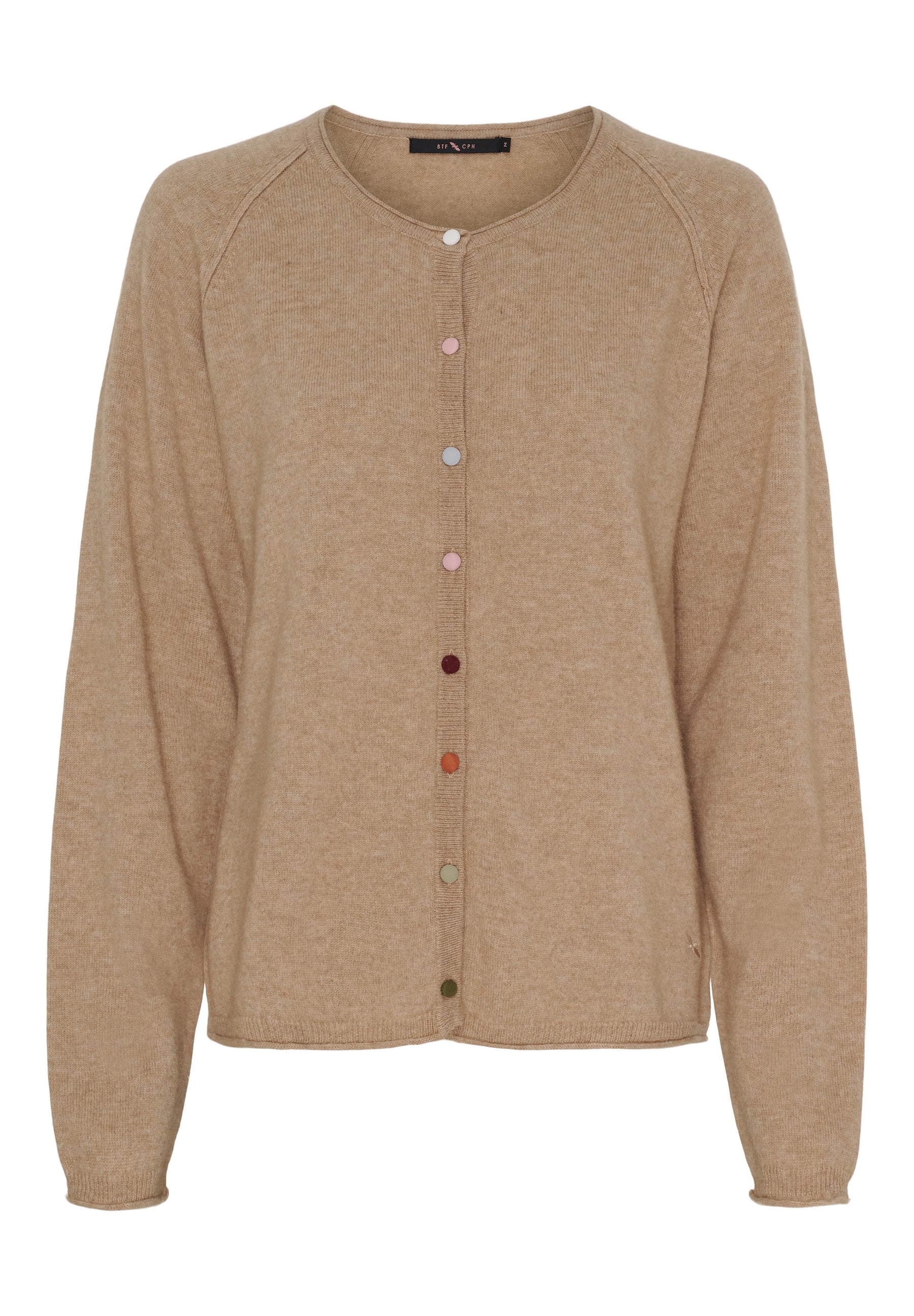 BTFCPH BTFALICE Cardigan i cashmere blend Cardigans Light Camel Melange