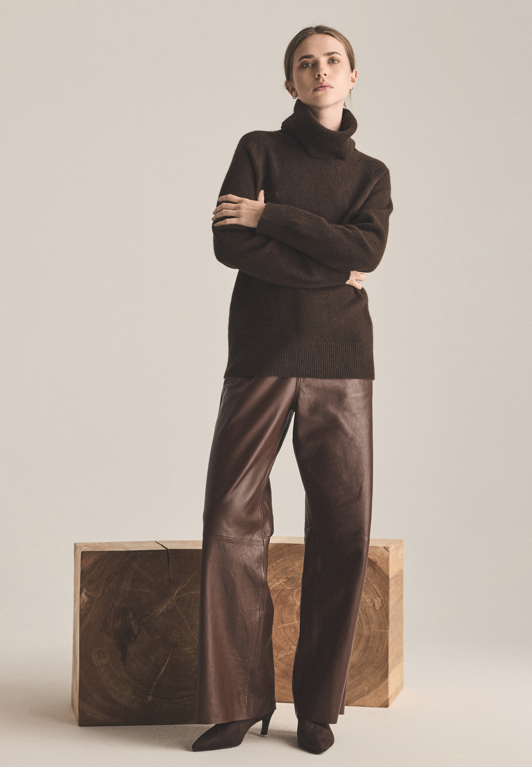 BTFCPH BTFALMA Yak Turtleneck Pullovers Brun