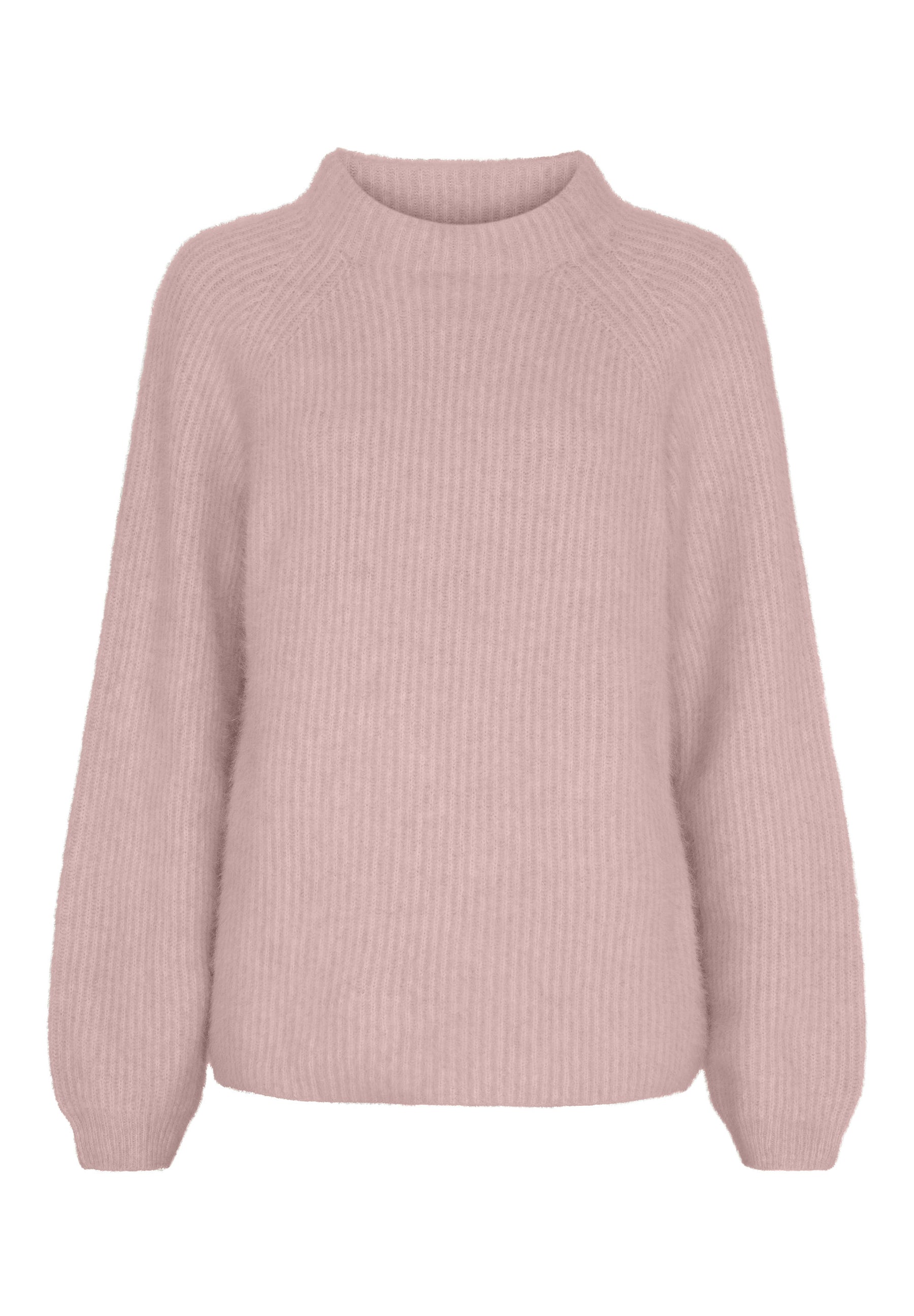 BTFCPH BTFARIA Cashmere strik med vaskebjørnsgarn Pullovers Rosa