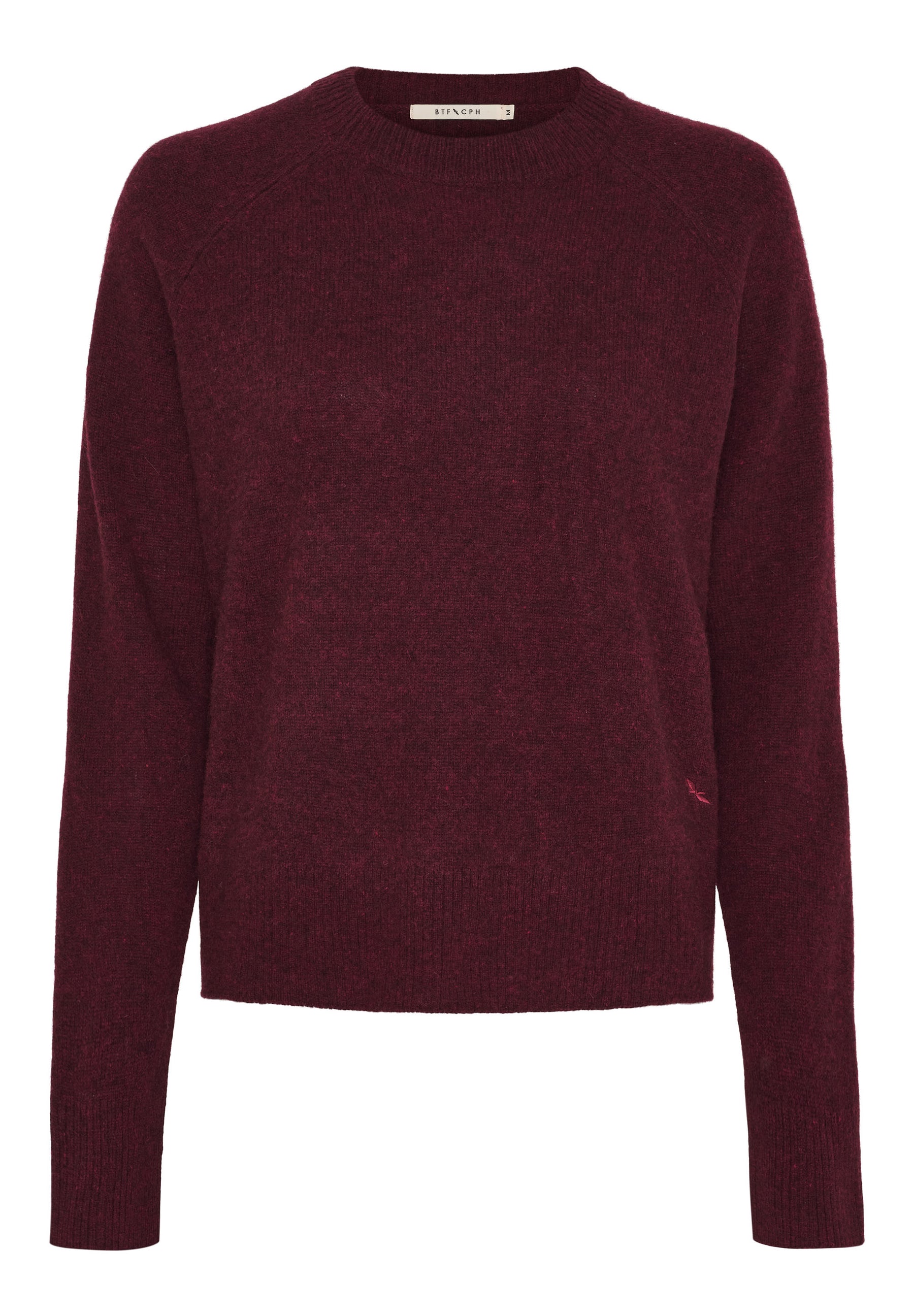BTFCPH BTFBLAIR Yak Pullover Pullovers Burgundy Melange