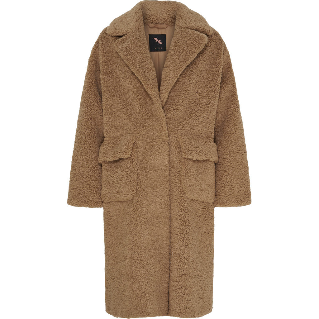 BTFCPH BTFCELIA Teddy Trenchcoat Frakker Beige