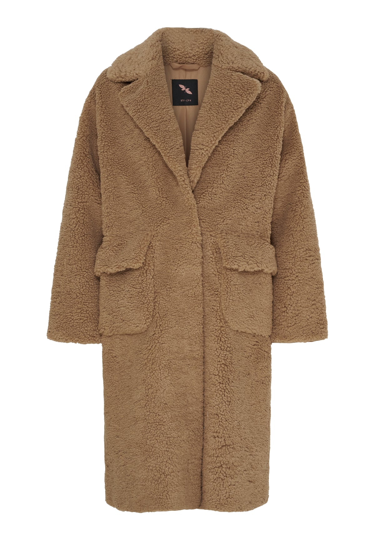 BTFCPH BTFCELIA Teddy Trenchcoat Frakker Beige