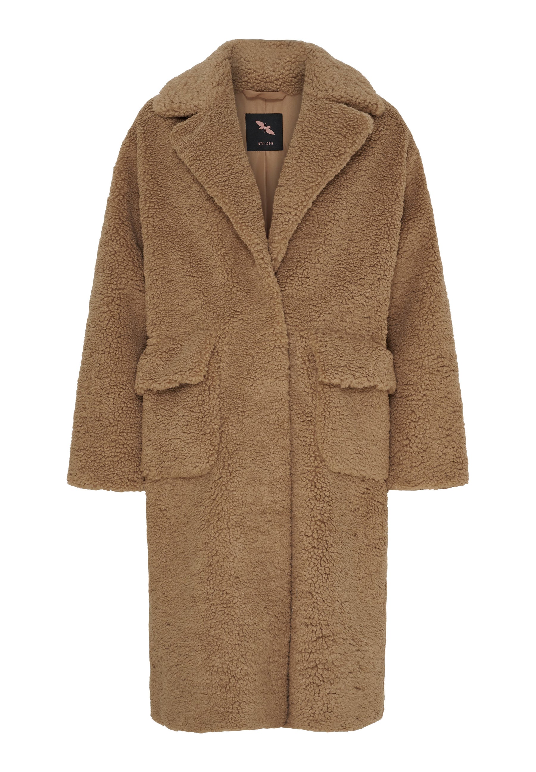 BTFCPH BTFCELIA Teddy Trenchcoat Frakker Beige