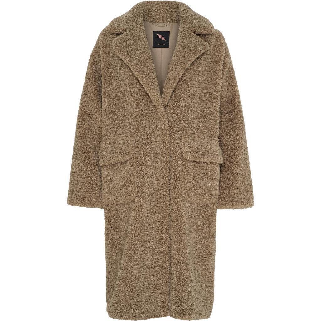 BTFCPH BTFCELIA Teddy Trenchcoat Frakker Brun