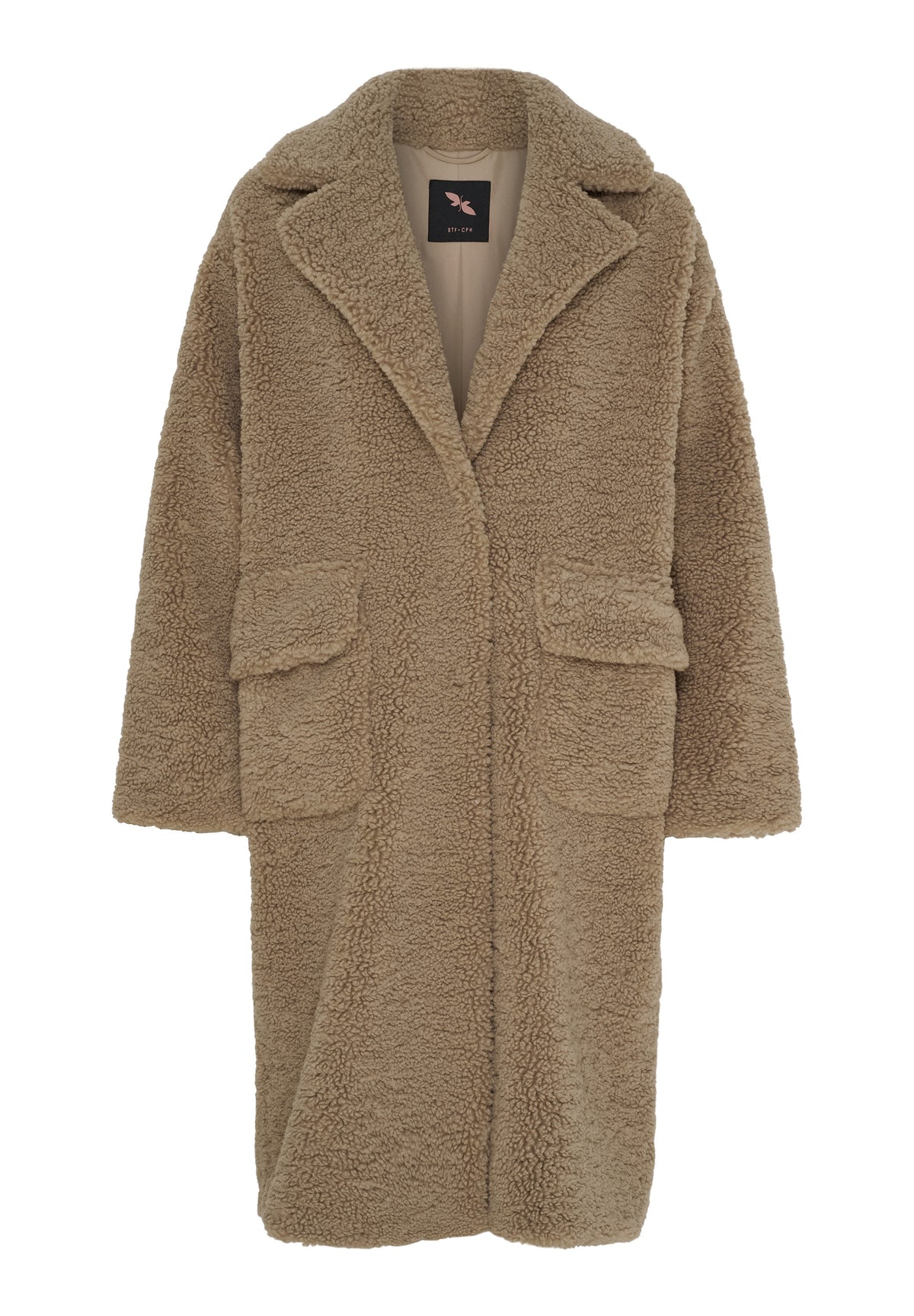 BTFCPH BTFCELIA Teddy Trenchcoat Frakker Brun