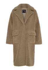 BTFCPH BTFCELIA Teddy Trenchcoat Frakker Brun