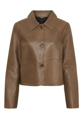 BTFCPH BTFDINA Læderjakke Jakker Nude Brown