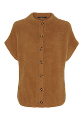 BTFCPH BTFELEANOR cardigan med korte ærmer i vaskebjørnsgarn Veste Beige